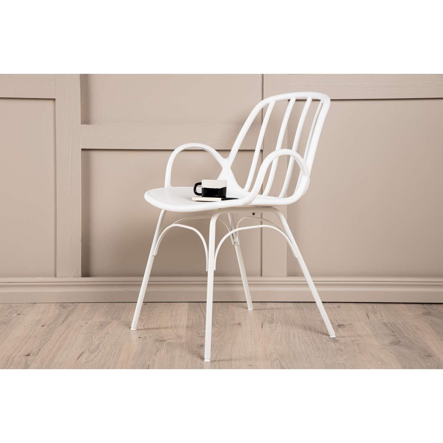 Venture Home Dyrön Stoel 59 x 81 x 55 - Wit - 2-pack