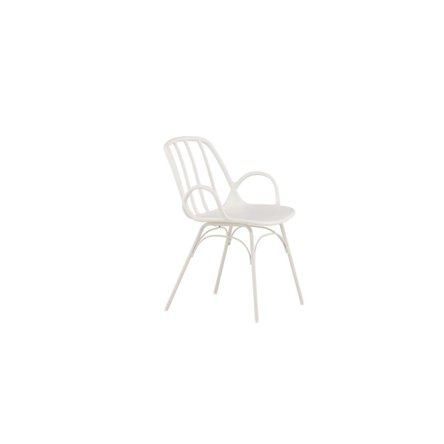 Venture Home Dyrön Stoel 59 x 81 x 55 - Wit - 2-pack