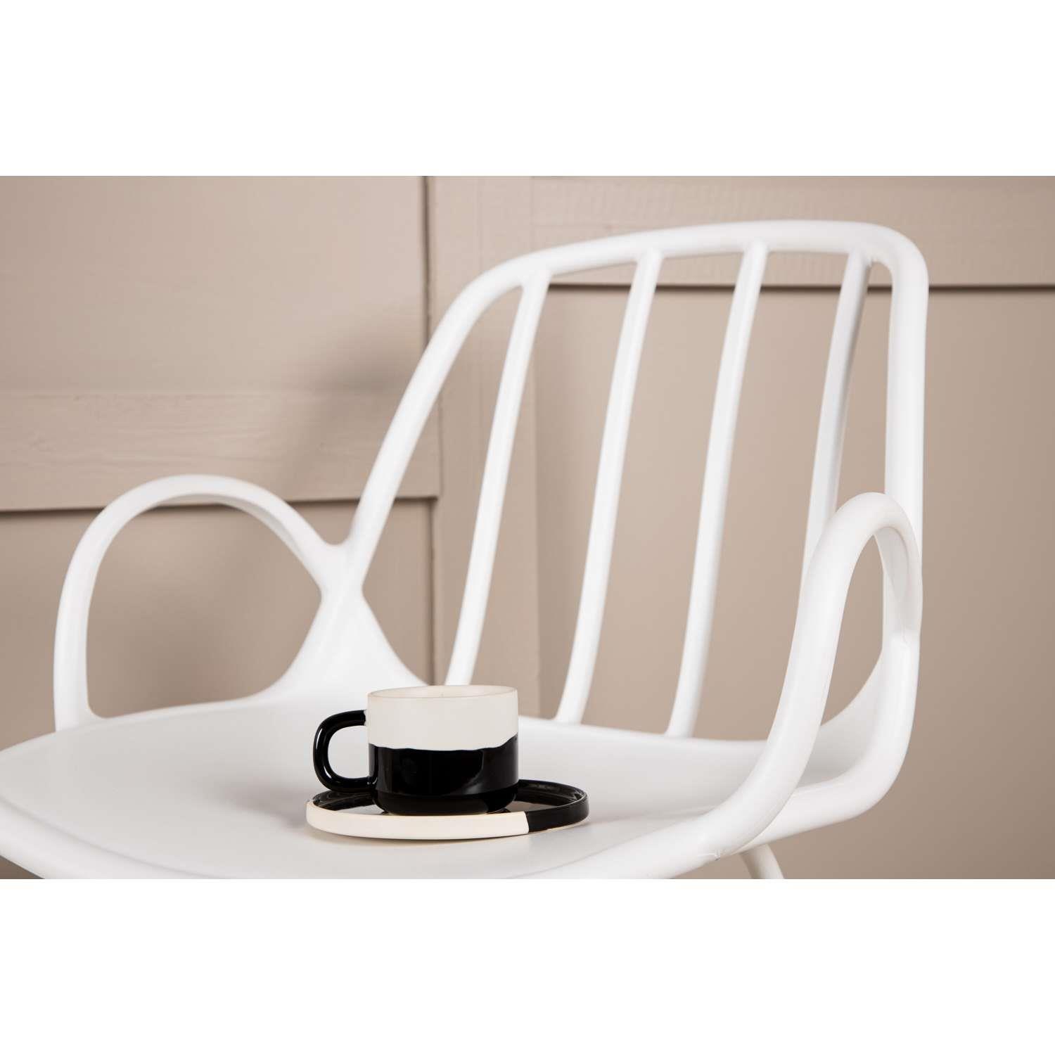 Venture Home Dyrön Stoel 59 x 81 x 55 - Wit - 2-pack