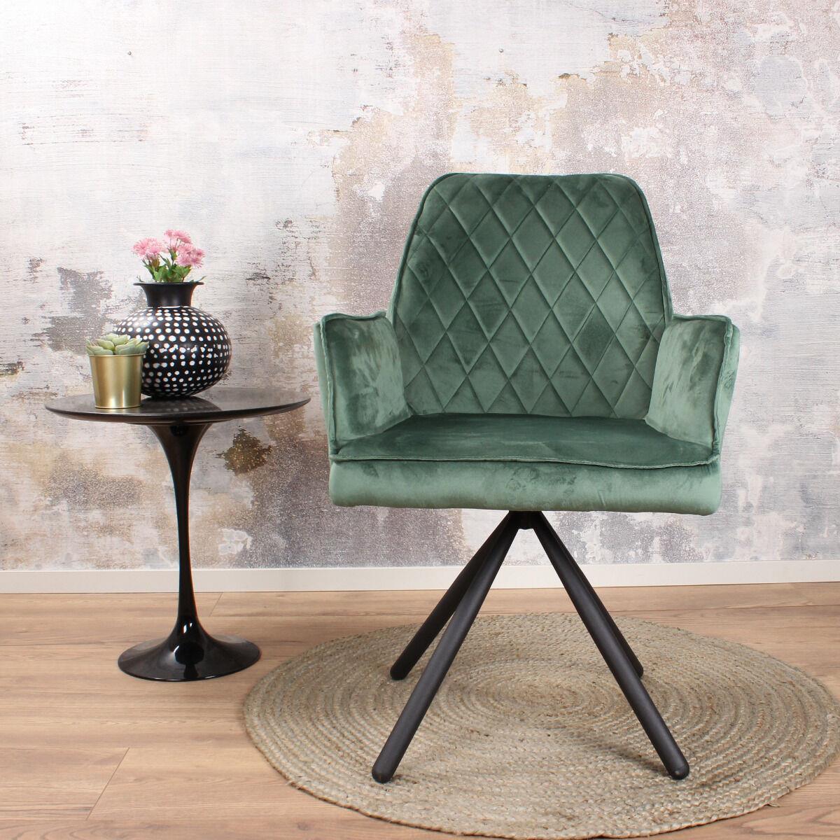 DS4U Lucio armstoel velours groen
