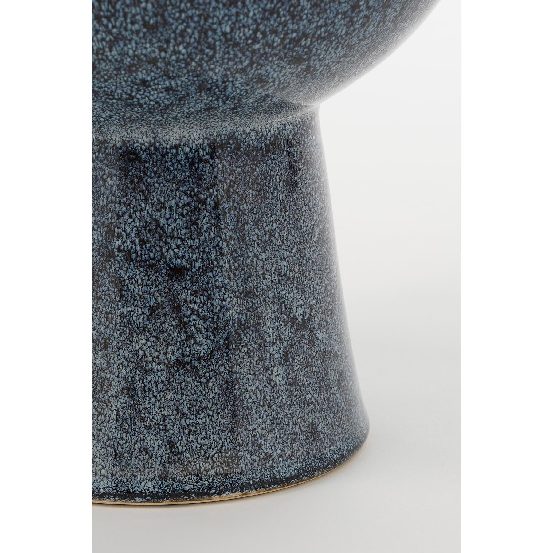 Mica Decorations Helma Vaas - H38 x Ø21,5 cm - Blauw