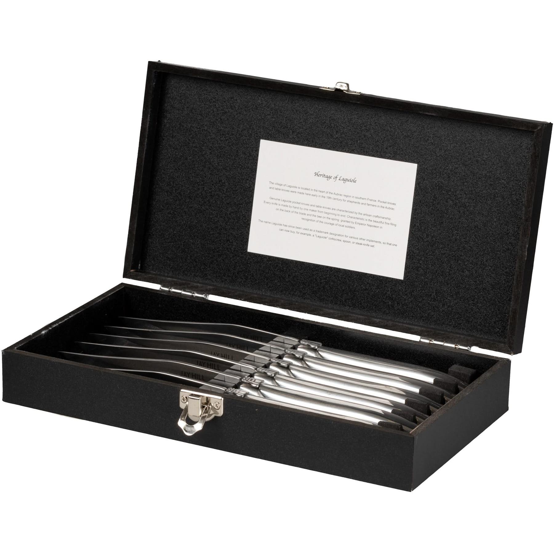 Jay Hill Steakmessen Laguiole - RVS - 6 Stuks