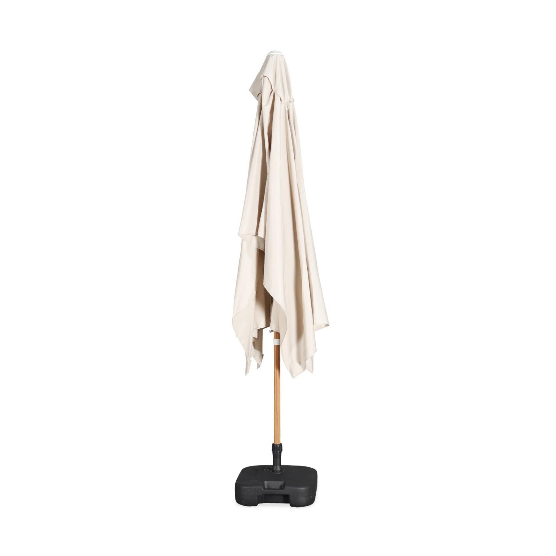 sweeek - Rechthoekige parasol 2x3m met centrale mast