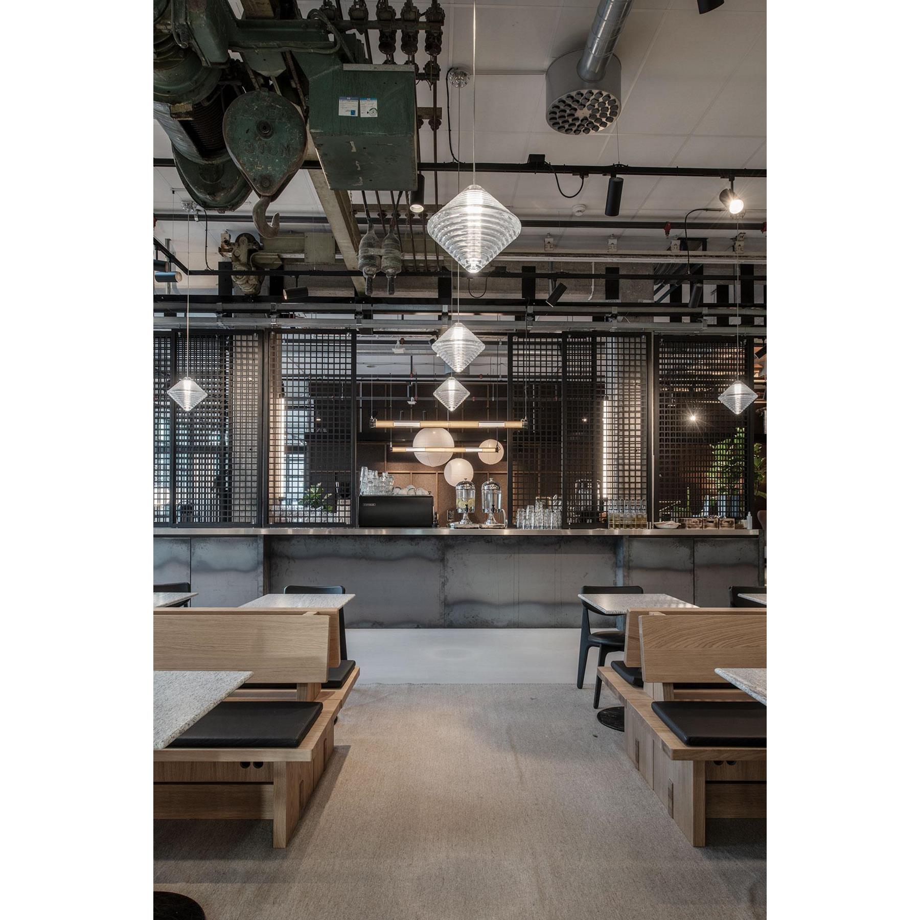 Tom Dixon Press Cone hanglamp LED Ø34 transparant