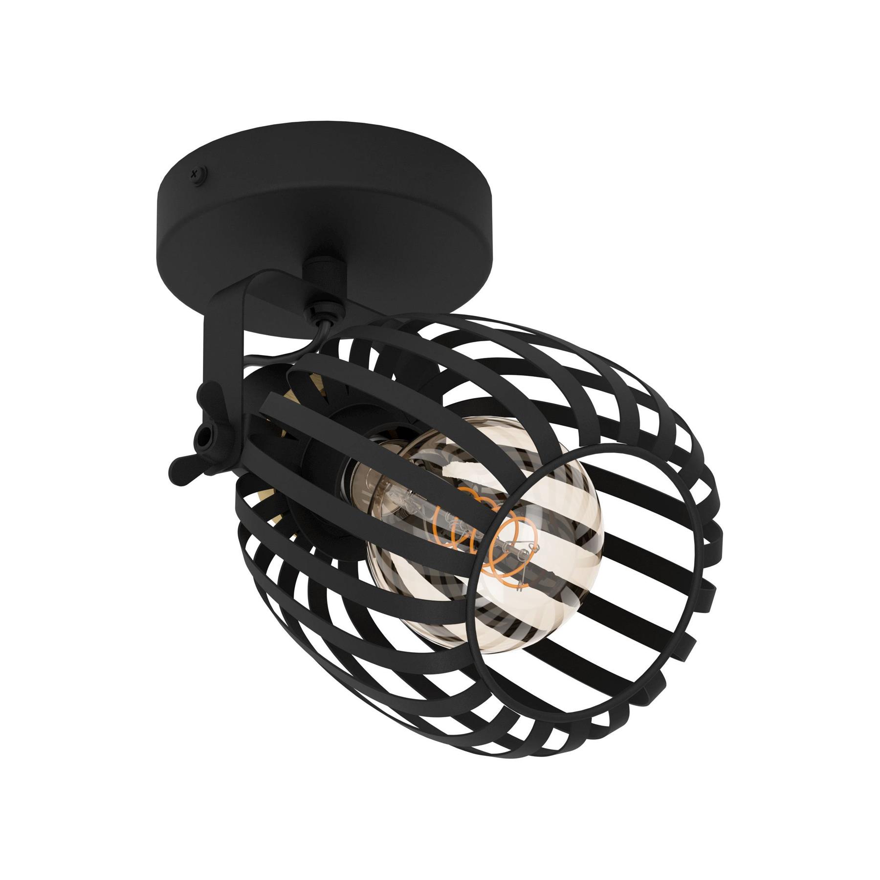 EGLO Girona Spot - E27 - 19 cm - Zwart - Staal