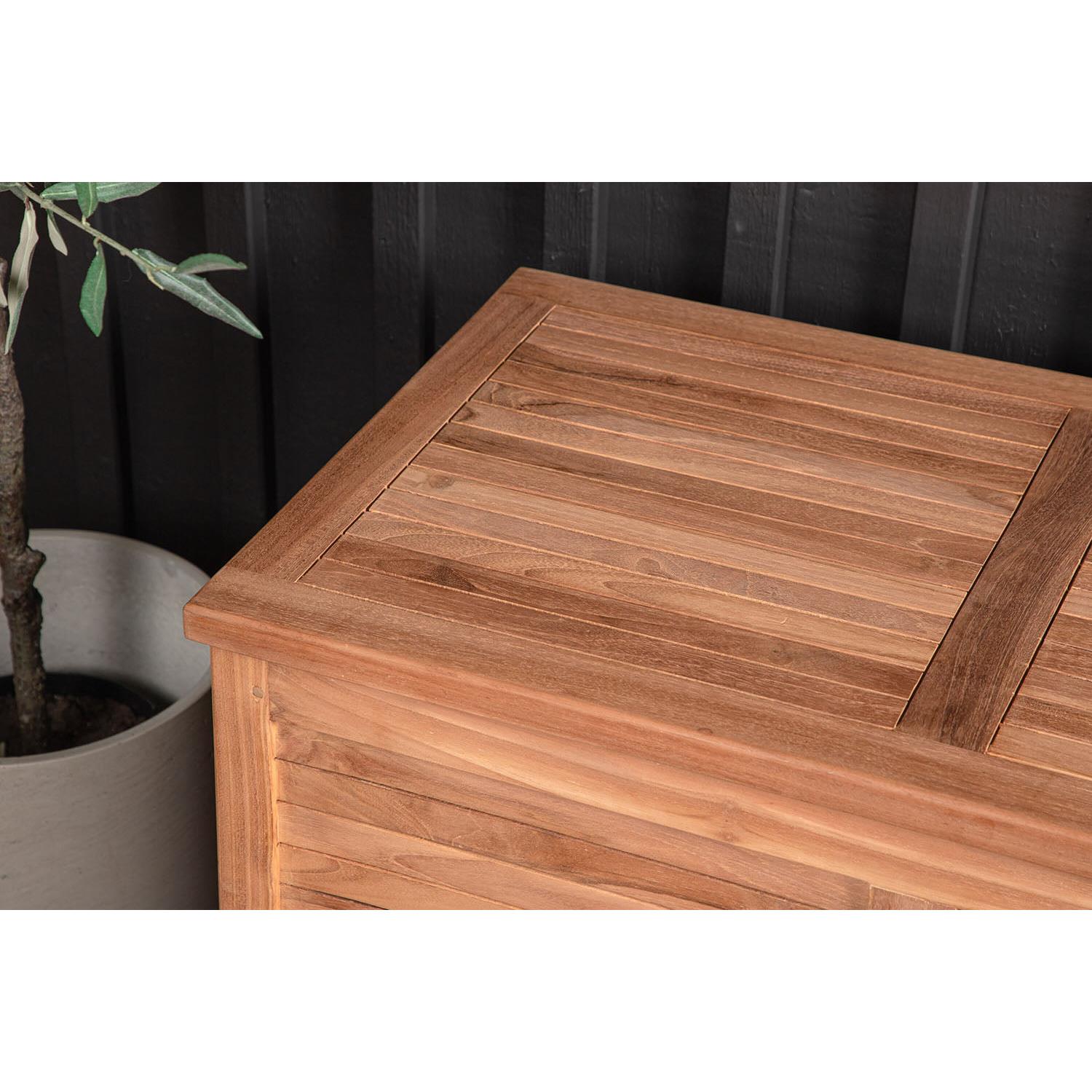 Rebellenclub Halon Kussen Opbergbox - 130 x 50cm - Naturel Hout