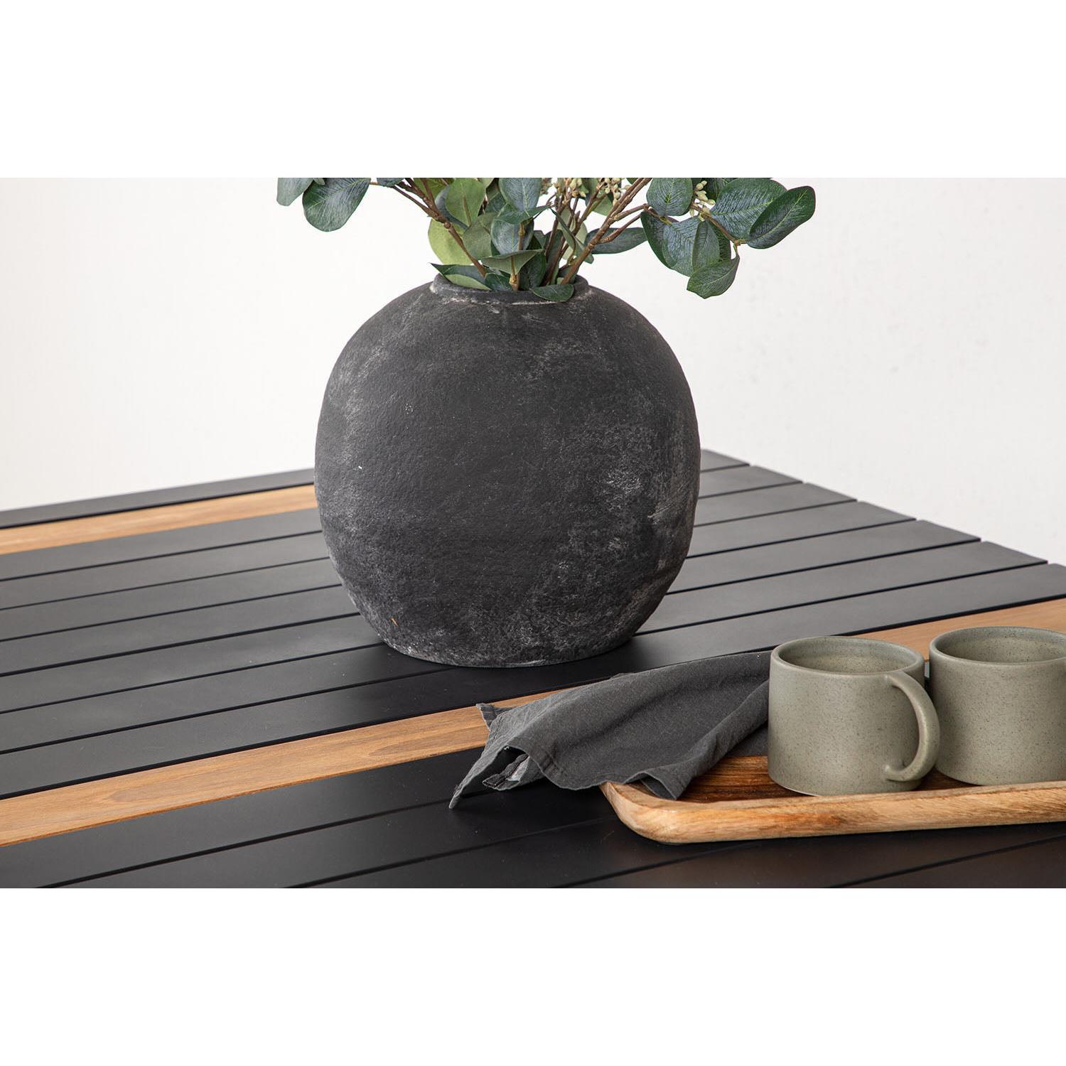 Rebellenclub Ferna Tuintafel - 150 x 90cm - Zwart