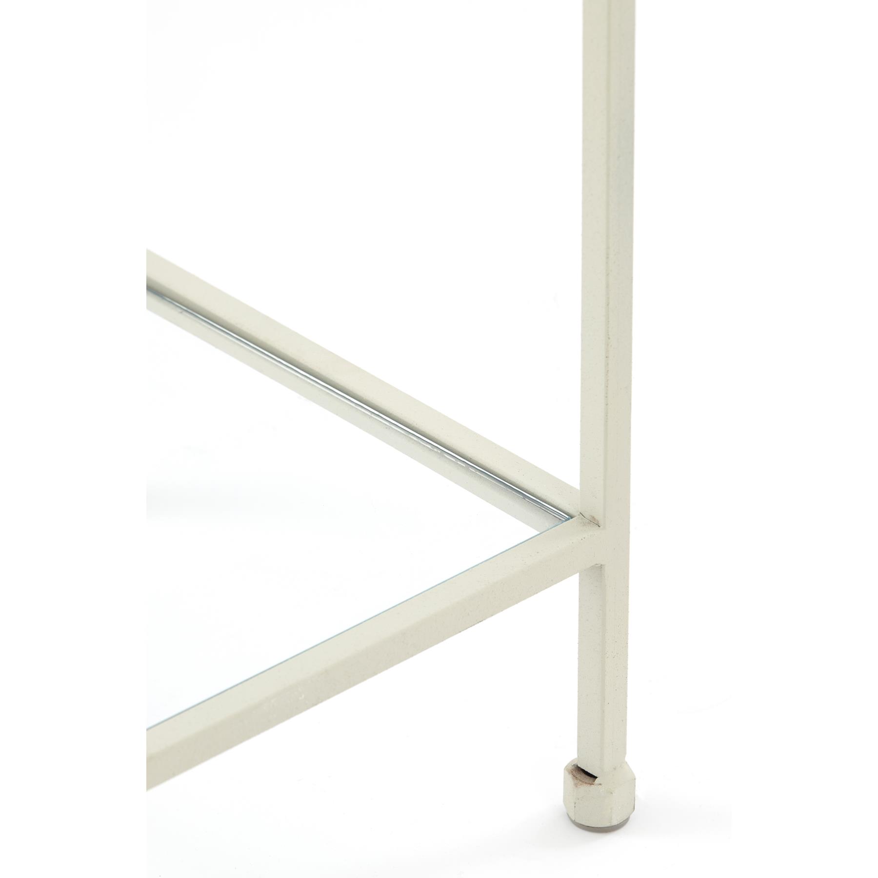 Light&living Kast open 100x34x214 cm AINO glas helder+crème
