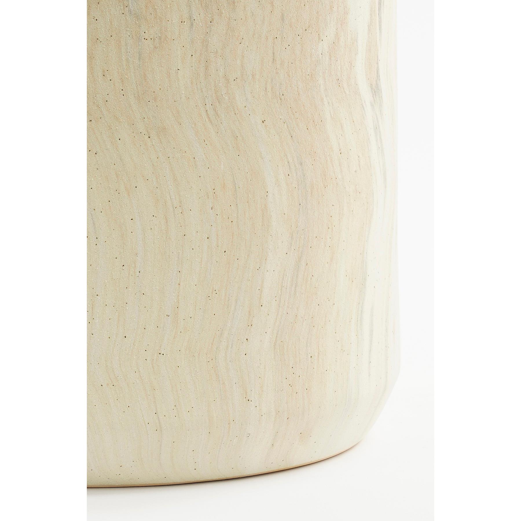 Mica Decorations Trentino Vaas - L29 x B25 x H39 cm - Beige