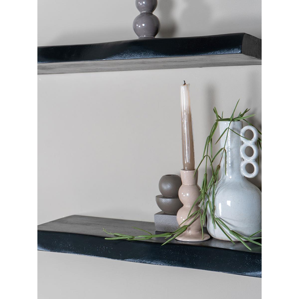 Home67 - Wandplank Pure Zwart Mangohout 60 cm