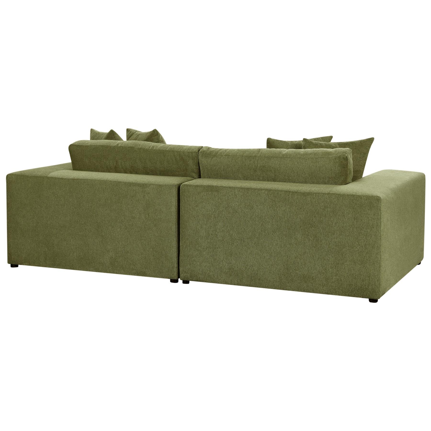 Beliani - GLORVIKA - Driezitsbank - Groen - Polyester