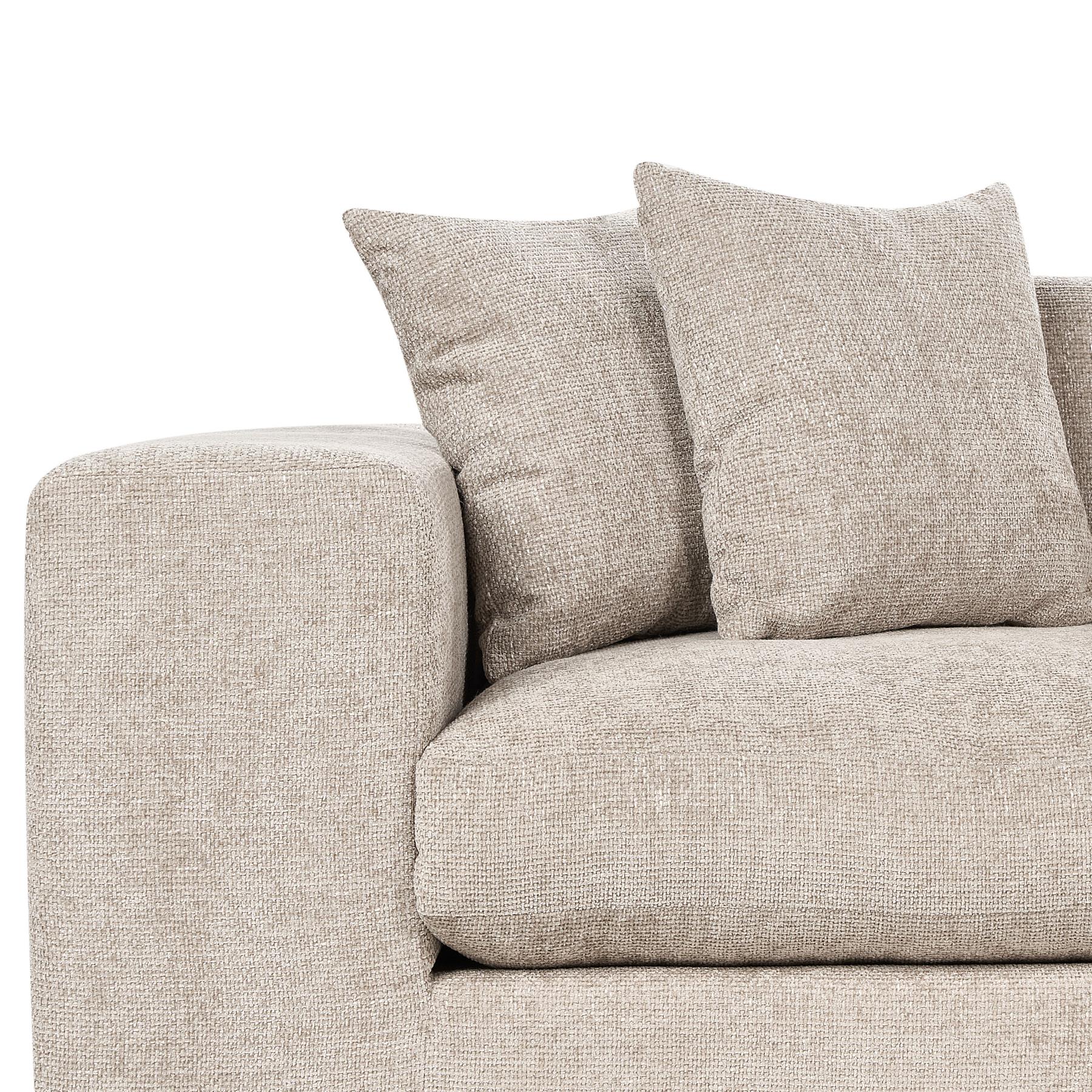 Beliani - GLORVIKA II - Driezitsbank - Taupe - Polyester