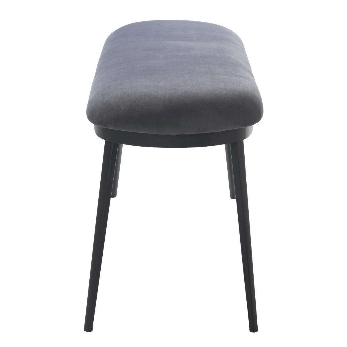 Nordic Home Arvid bankje - 140 cm - leer - grijs
