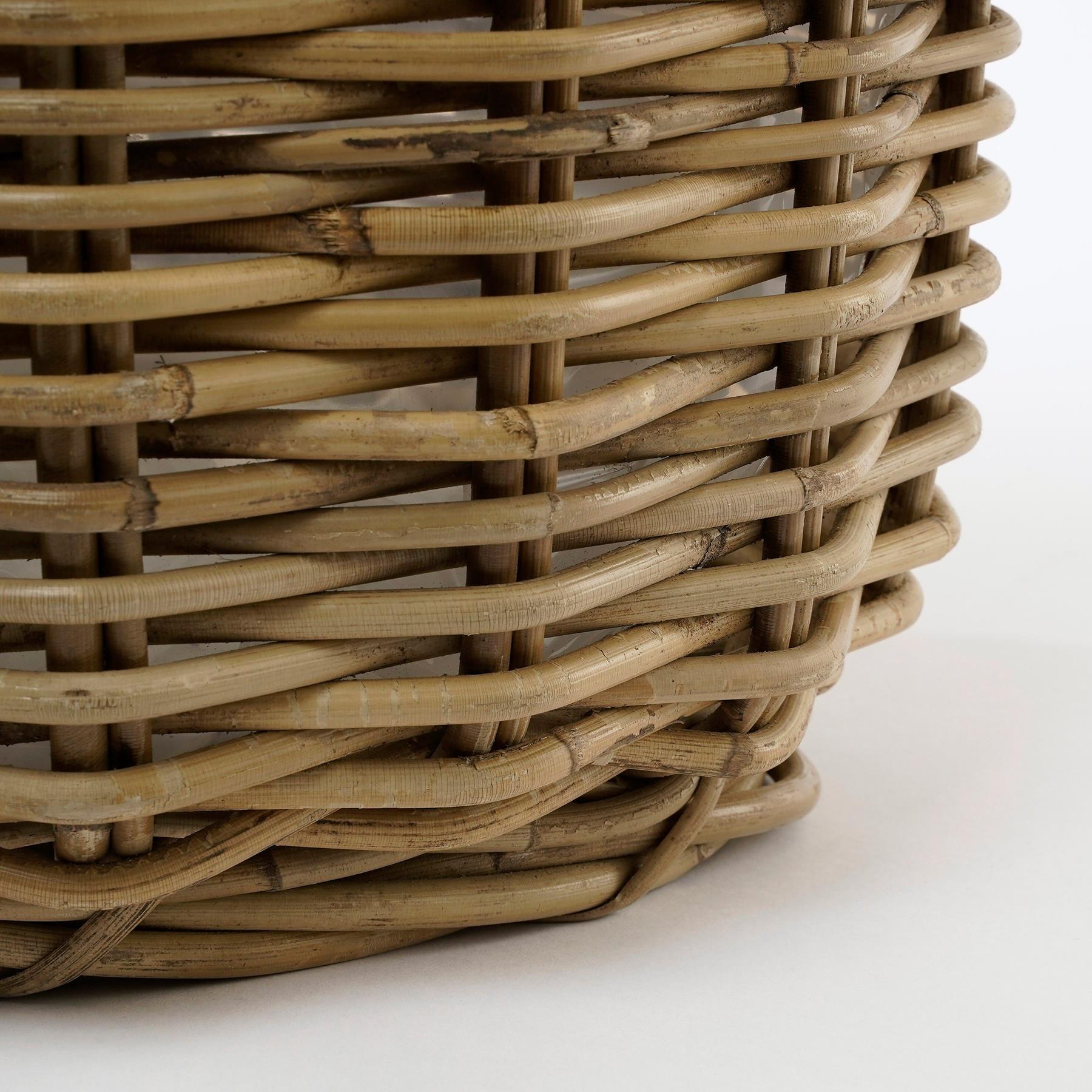 Mica Decorations Marcia Plantenmand - Set van 3 - H40 x Ø43 cm - Grijs