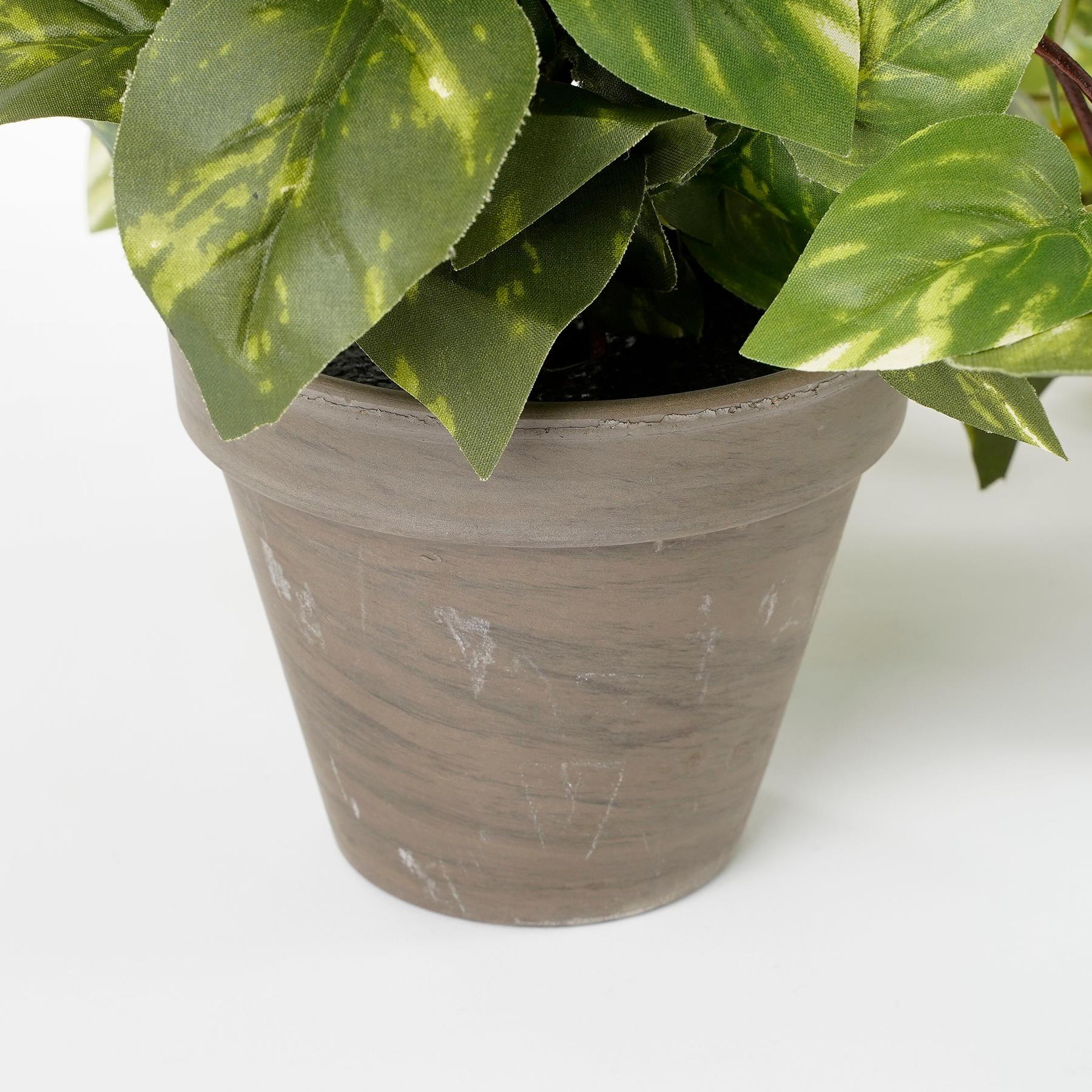 Mica Decorations Scindapsus Kunst Hangplant - H45 x Ø25 cm - Groen