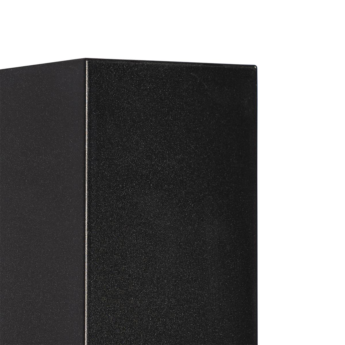 QAZQA Moderne buiten wandlamp zwart kunststof 2-lichts - Baleno