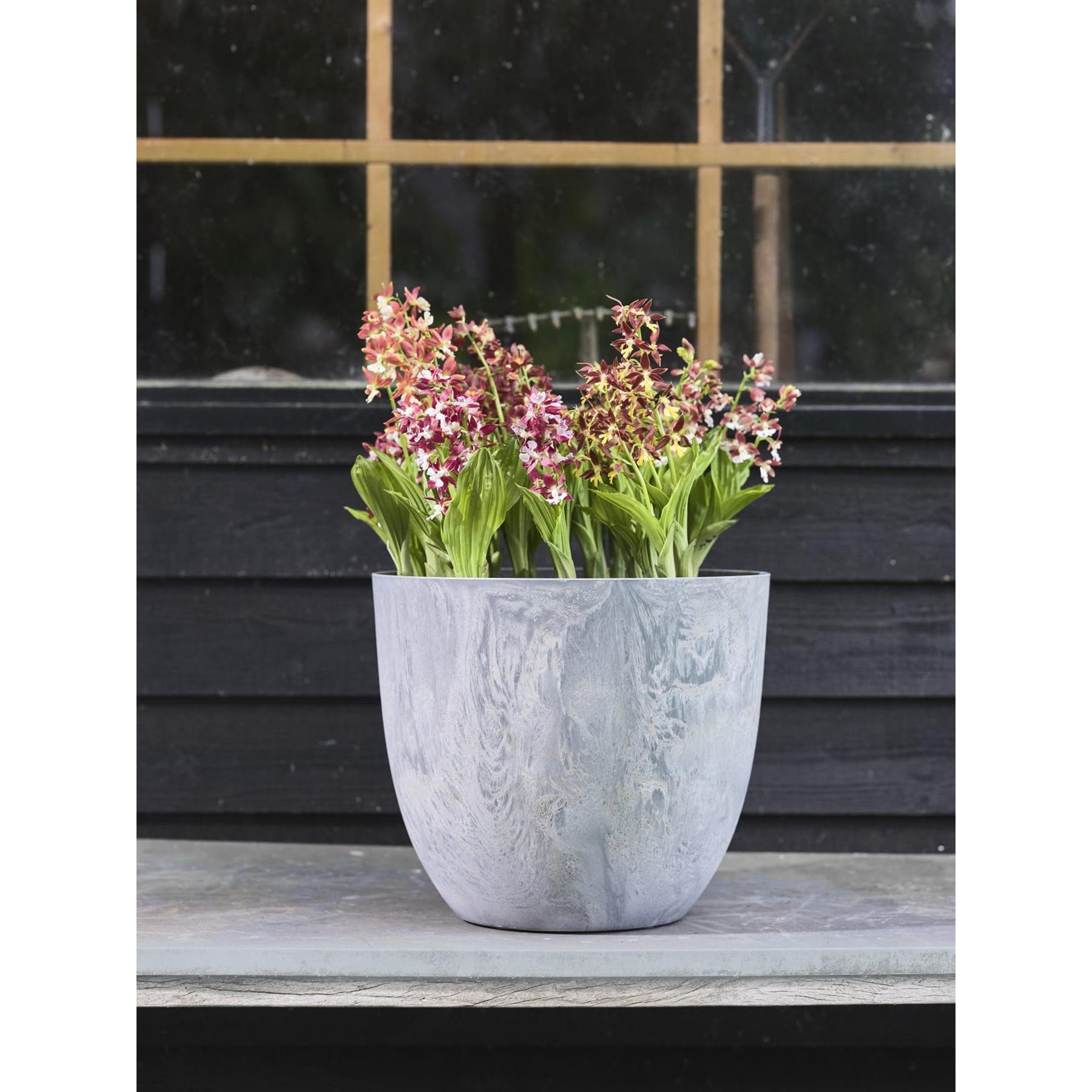 Artstone Bloempot Bola - 45x38 - Zwart