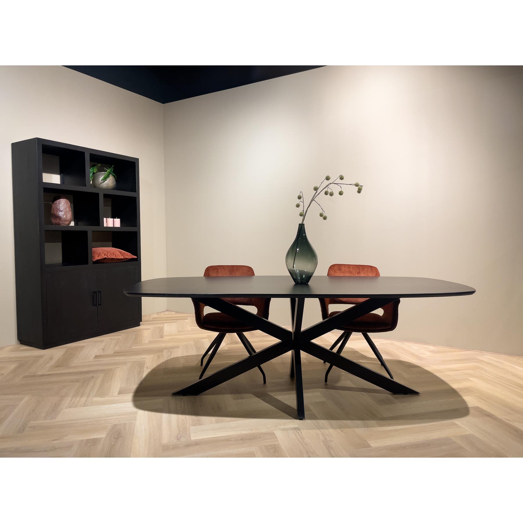 Livingfurn Jesper Danish Oval Black 210cm