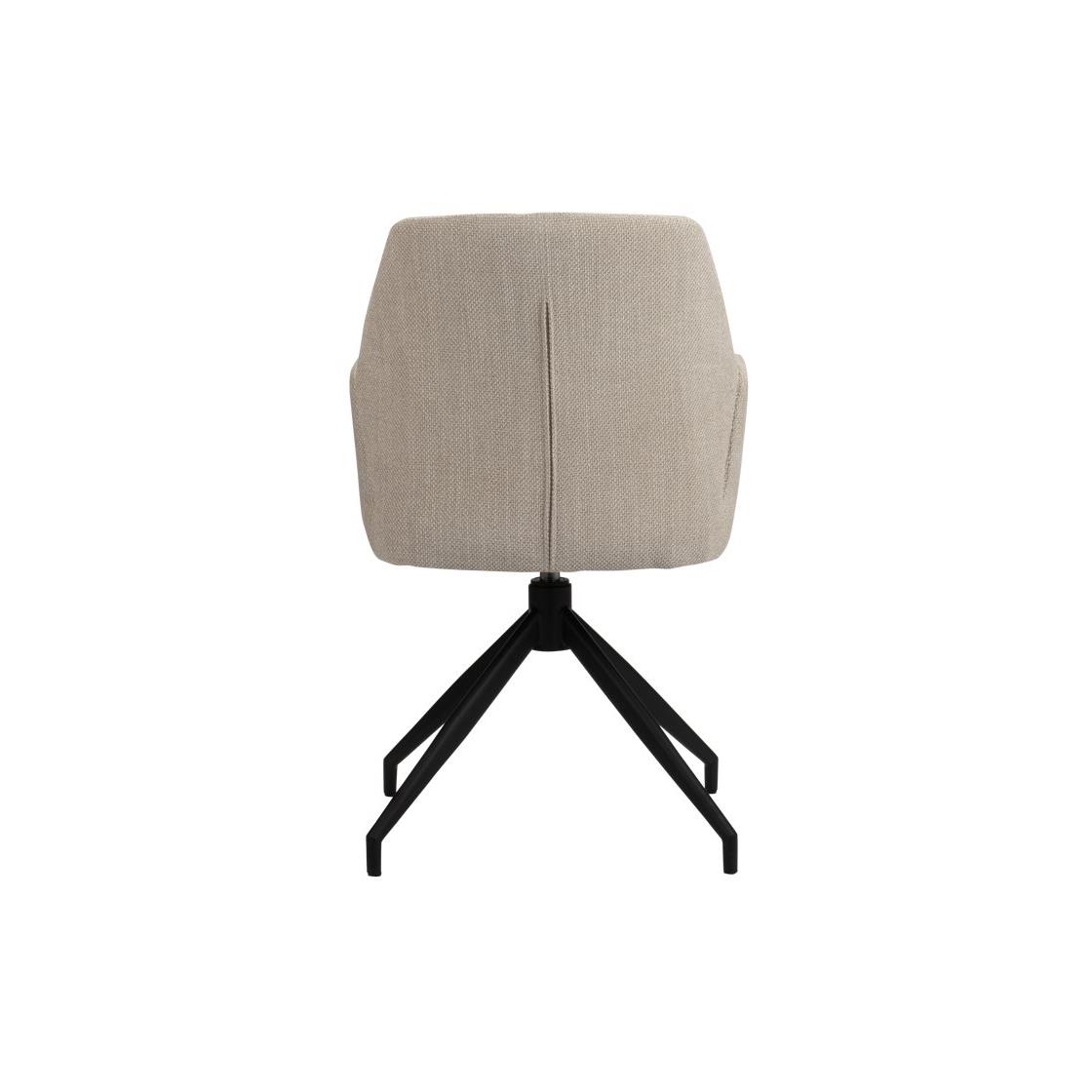 Pole to Pole Storm Draaibare Eetkamerstoel - Chenille - Beige
