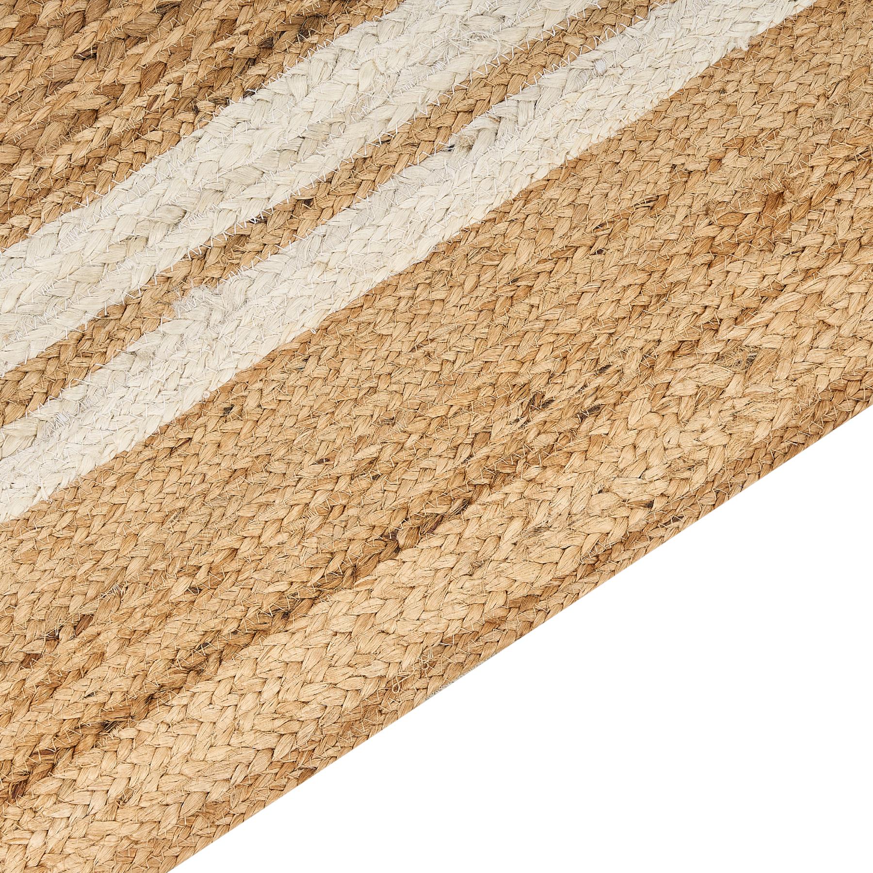 Beliani - ELMALI - Laagpolig vloerkleed - Beige - 160 x 230 cm - Jute
