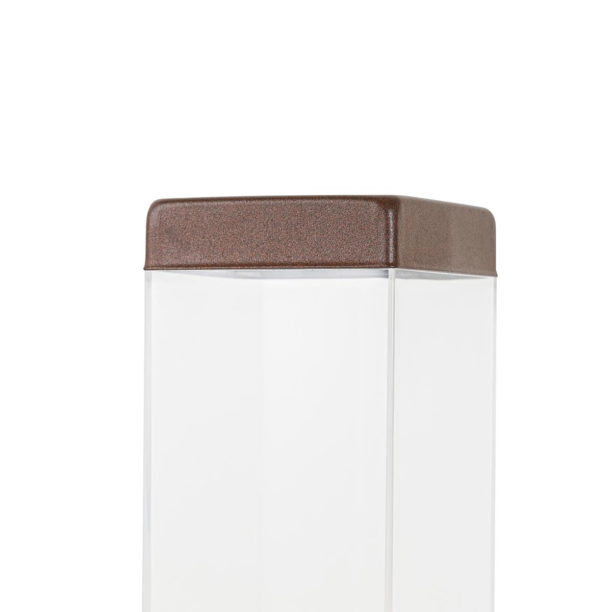 QAZQA Moderne buitenlamp paal roestbruin 80 cm - Malios