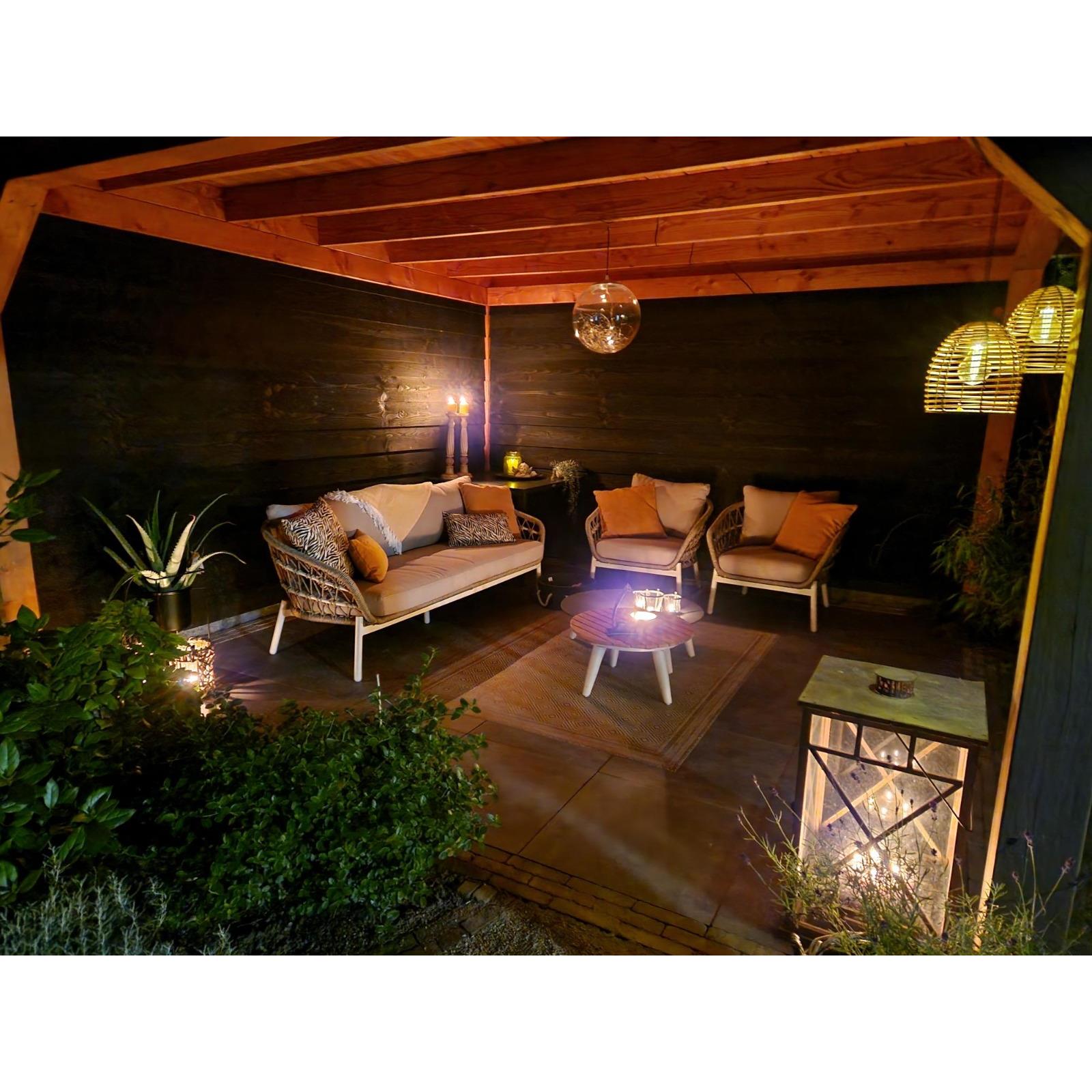 VDG Julia stoel bank loungeset - 5 delig - oyster