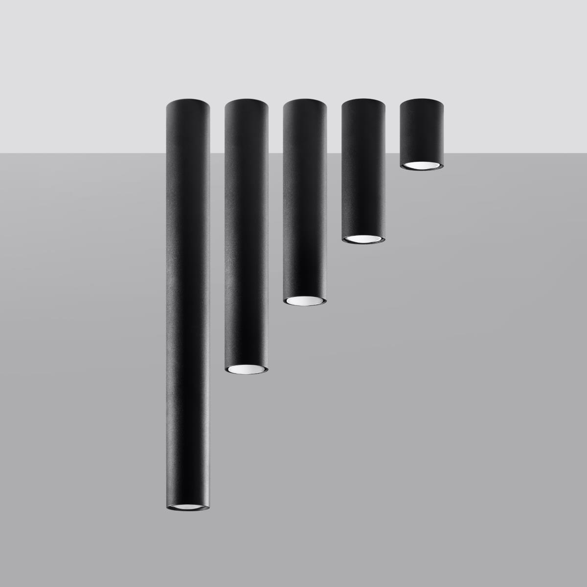 Bussandri Plafondlamp modern - Metaal - Zwart