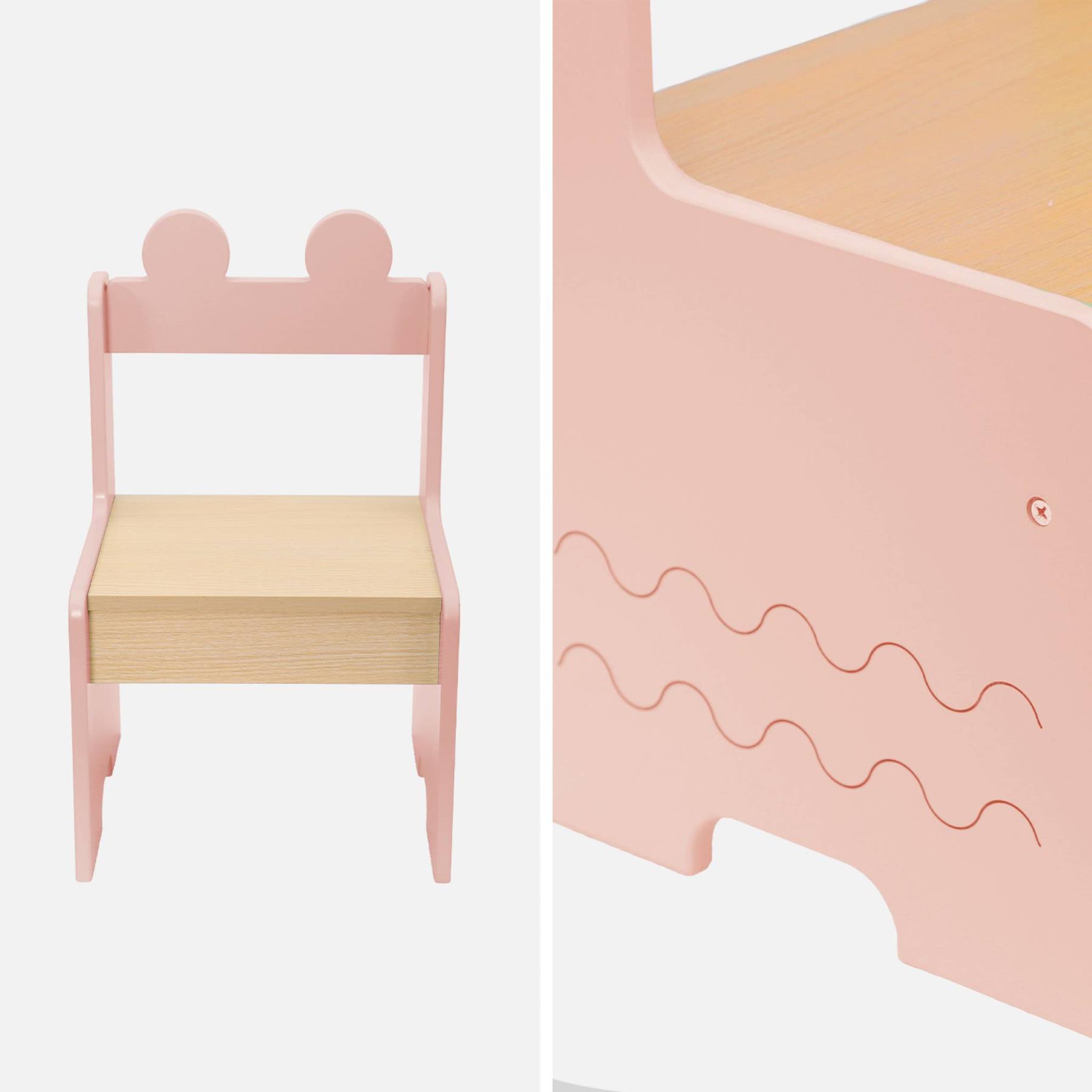 sweeek - Kindertafel + 2 stoelen, met planken