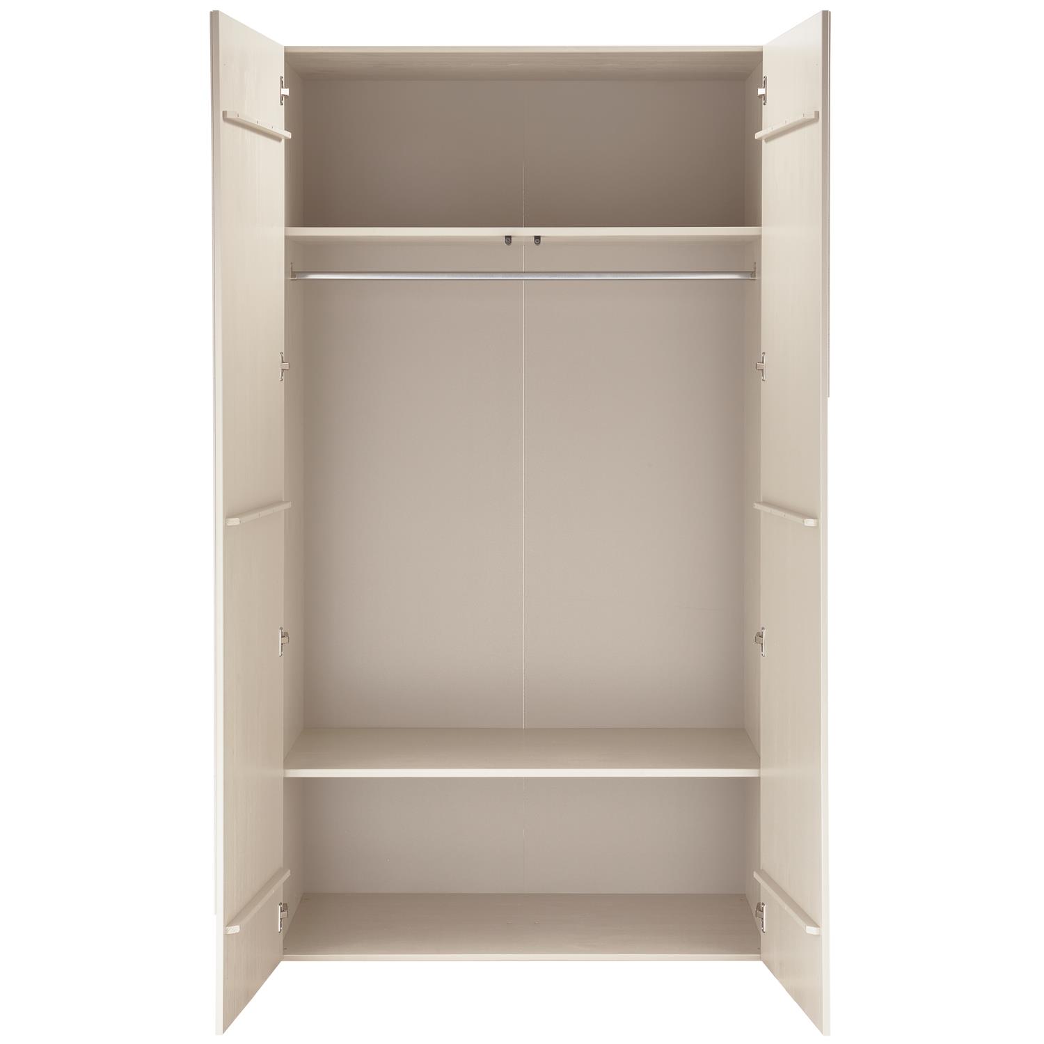 WOOOD Rain 2-deurs kledingkast - Grenen - Dust - 200x110x57