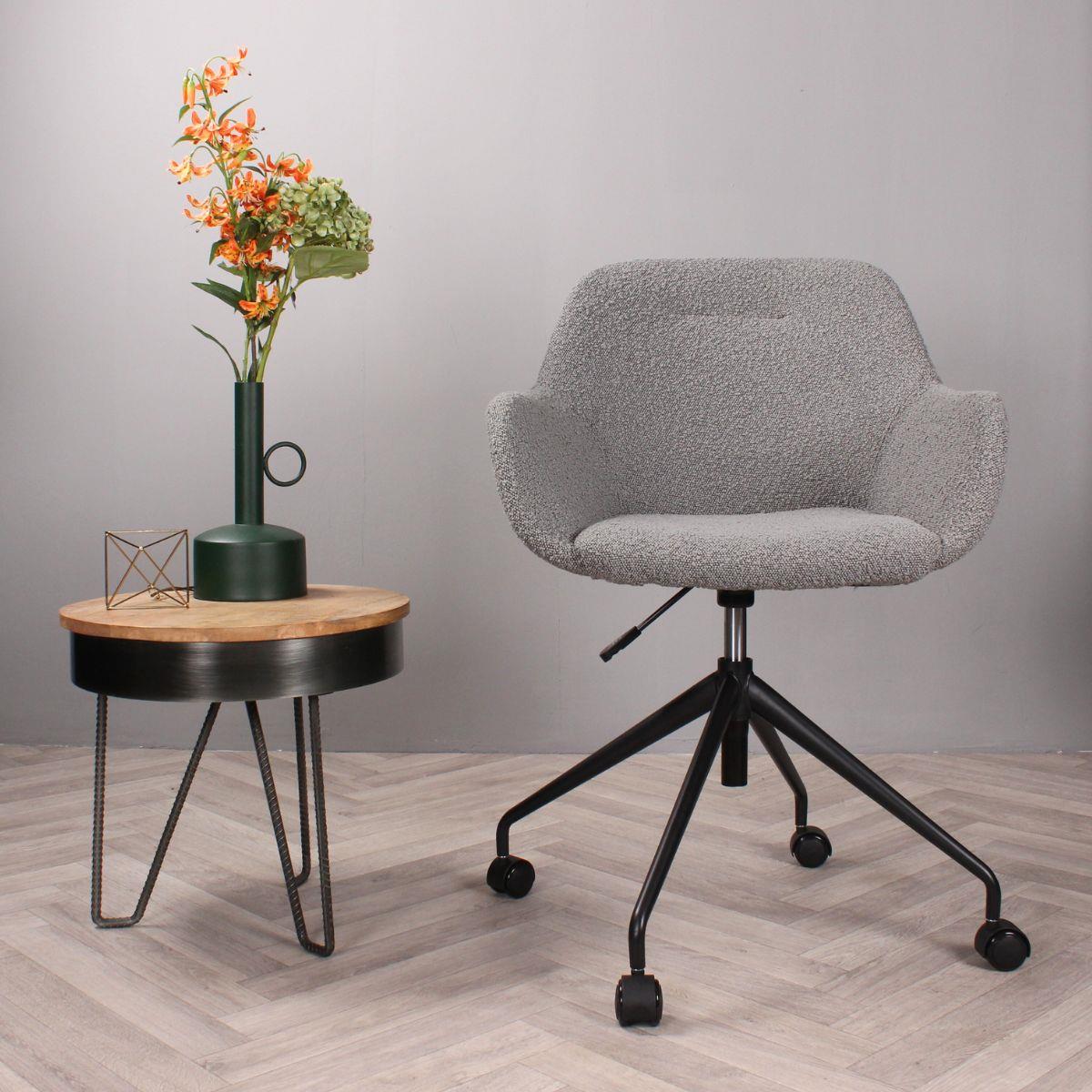 DS4U Milan bureaustoel bouclé - grijs