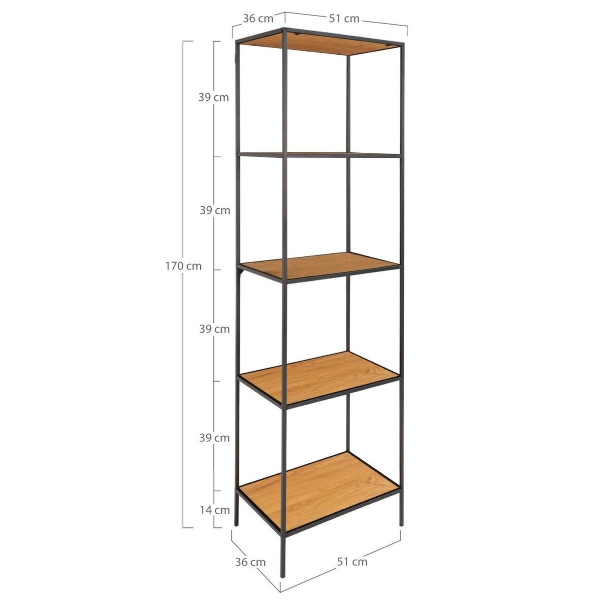 House Nordic Vita Eiken Wandkast Slim H170 cm