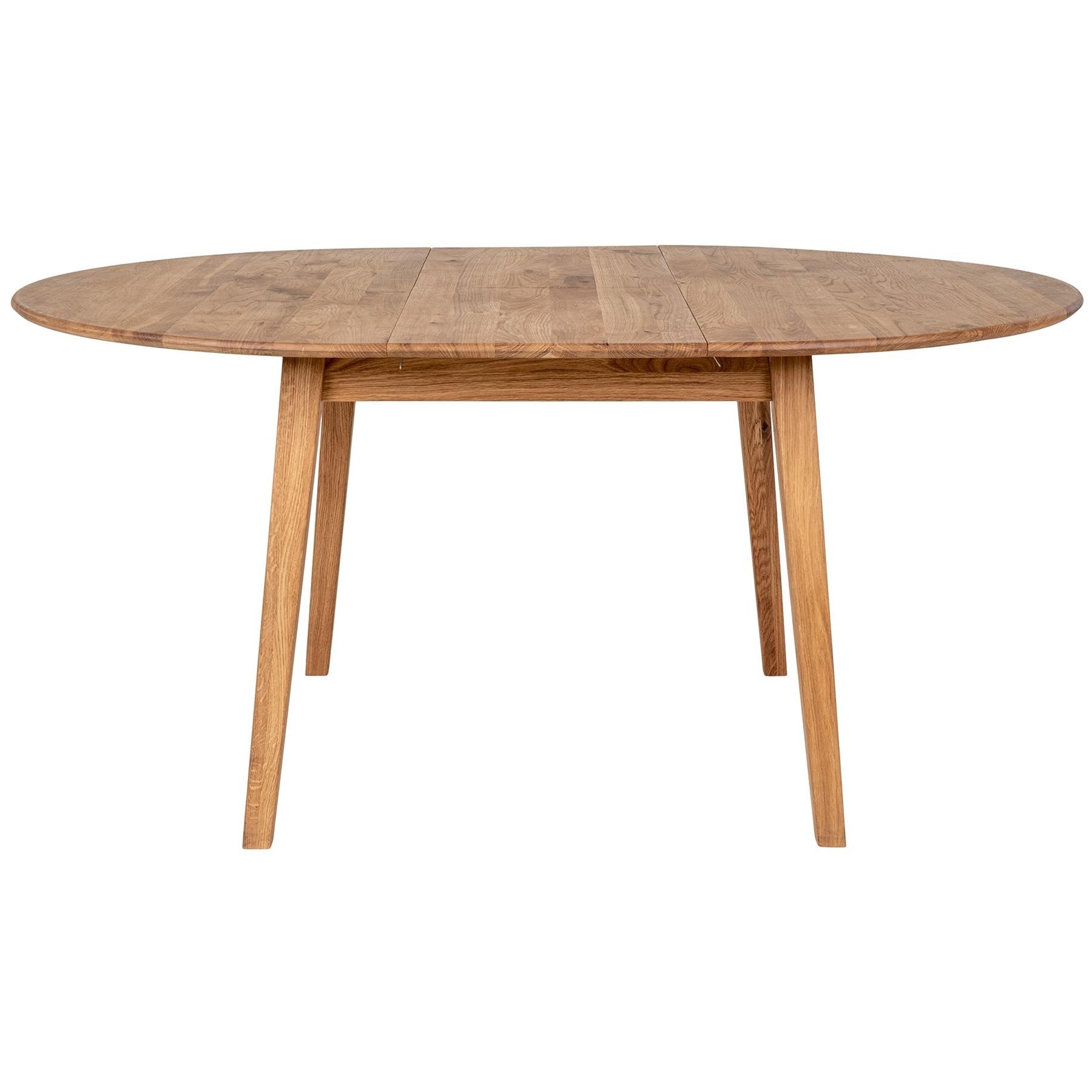 House Nordic Metz Eiken Eettafel Rond | Uitschuifbaar