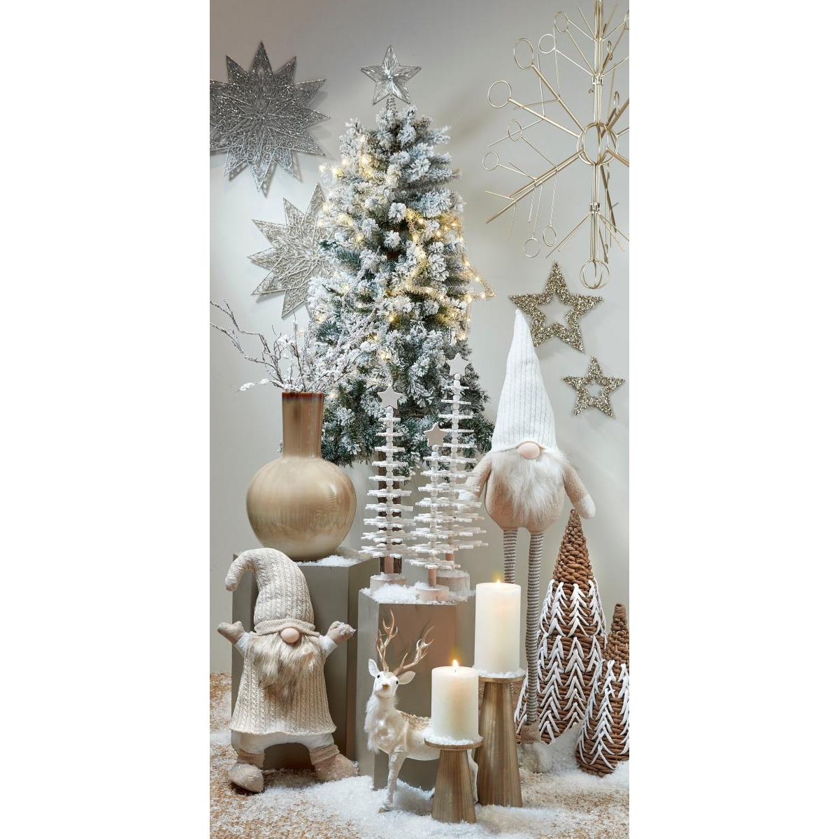 Mica Decorations Holm Vaas - H42 x Ø27,5 cm - Keramiek - Crème