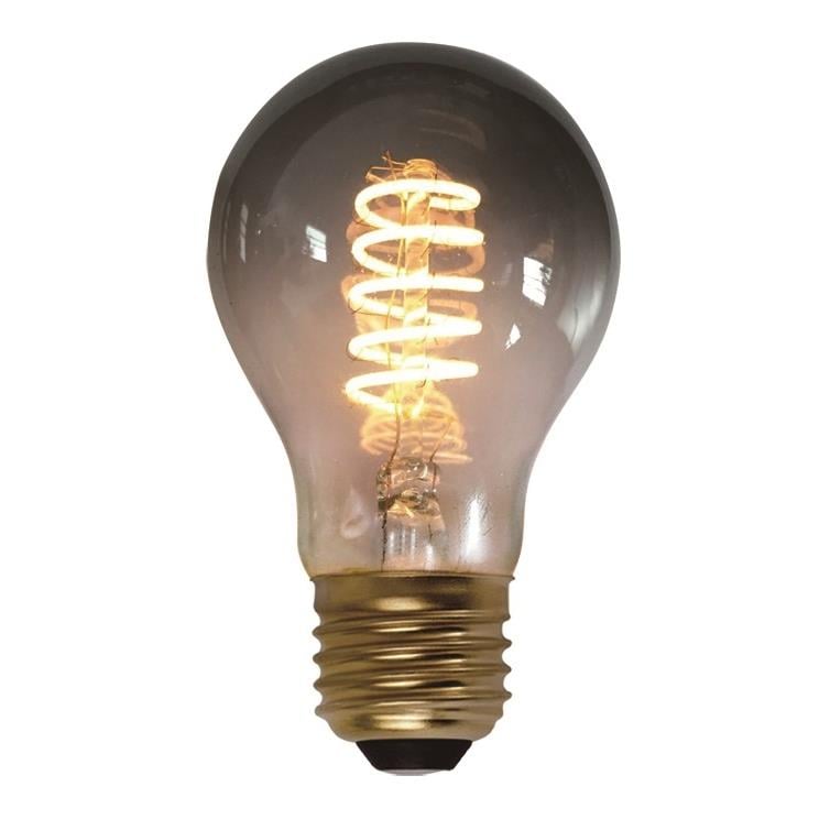 Freelight E27 7Watt Led Smoke 60mm incl. Stappen Dimmer