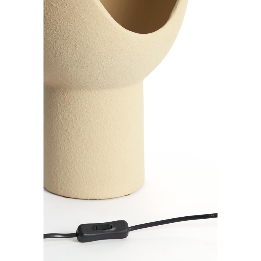 Vtwonen Tafellamp 25x25x46 cm MONK keramiek zand