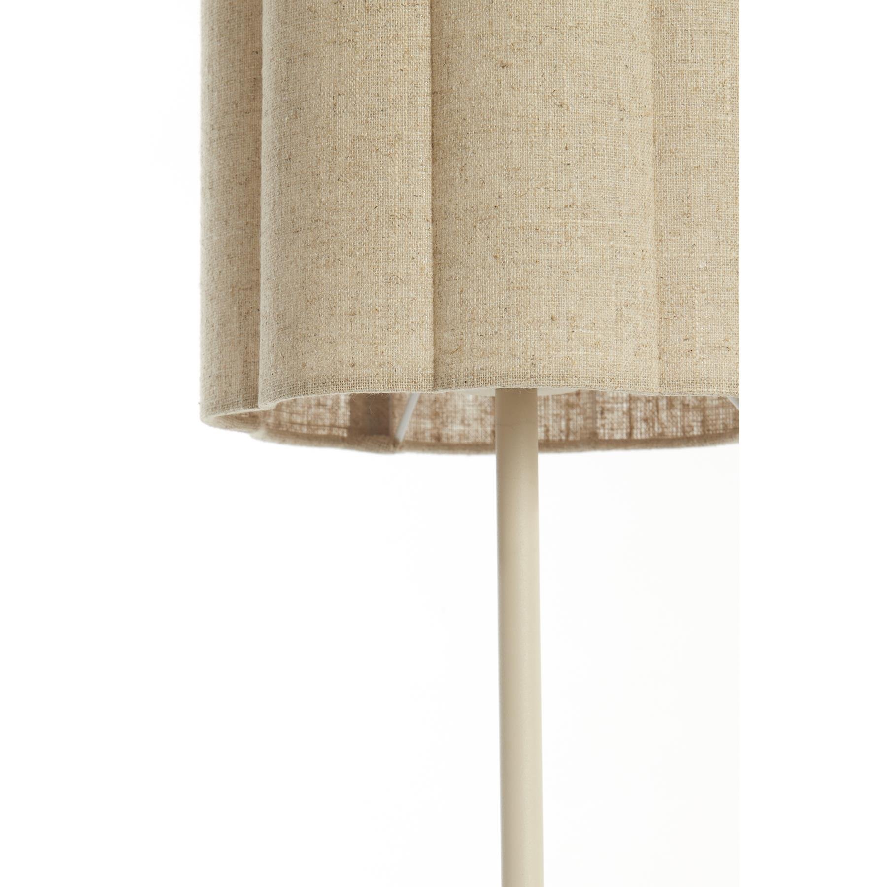 Vtwonen Tafellamp Ø20x70 cm FRINGE naturel+crème