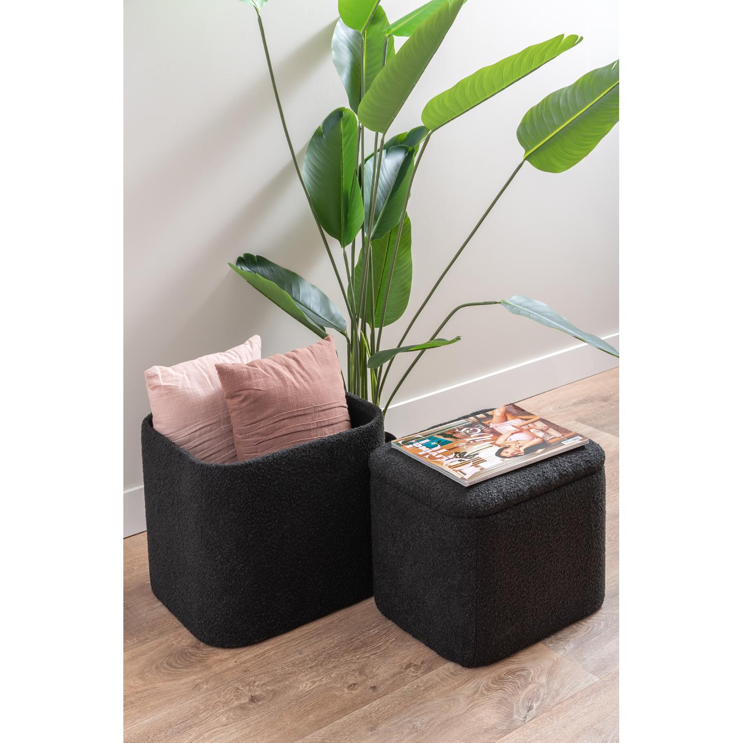 Leitmotiv - Pouf Set Ada Storage
