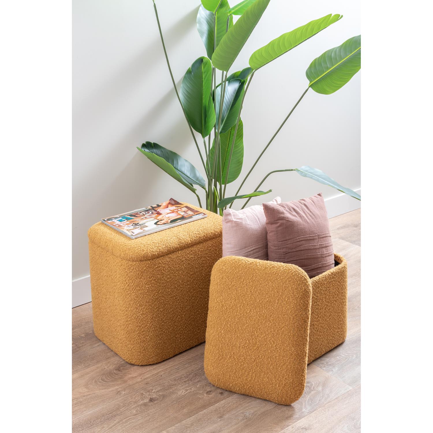 Leitmotiv - Pouf Set Ada Storage