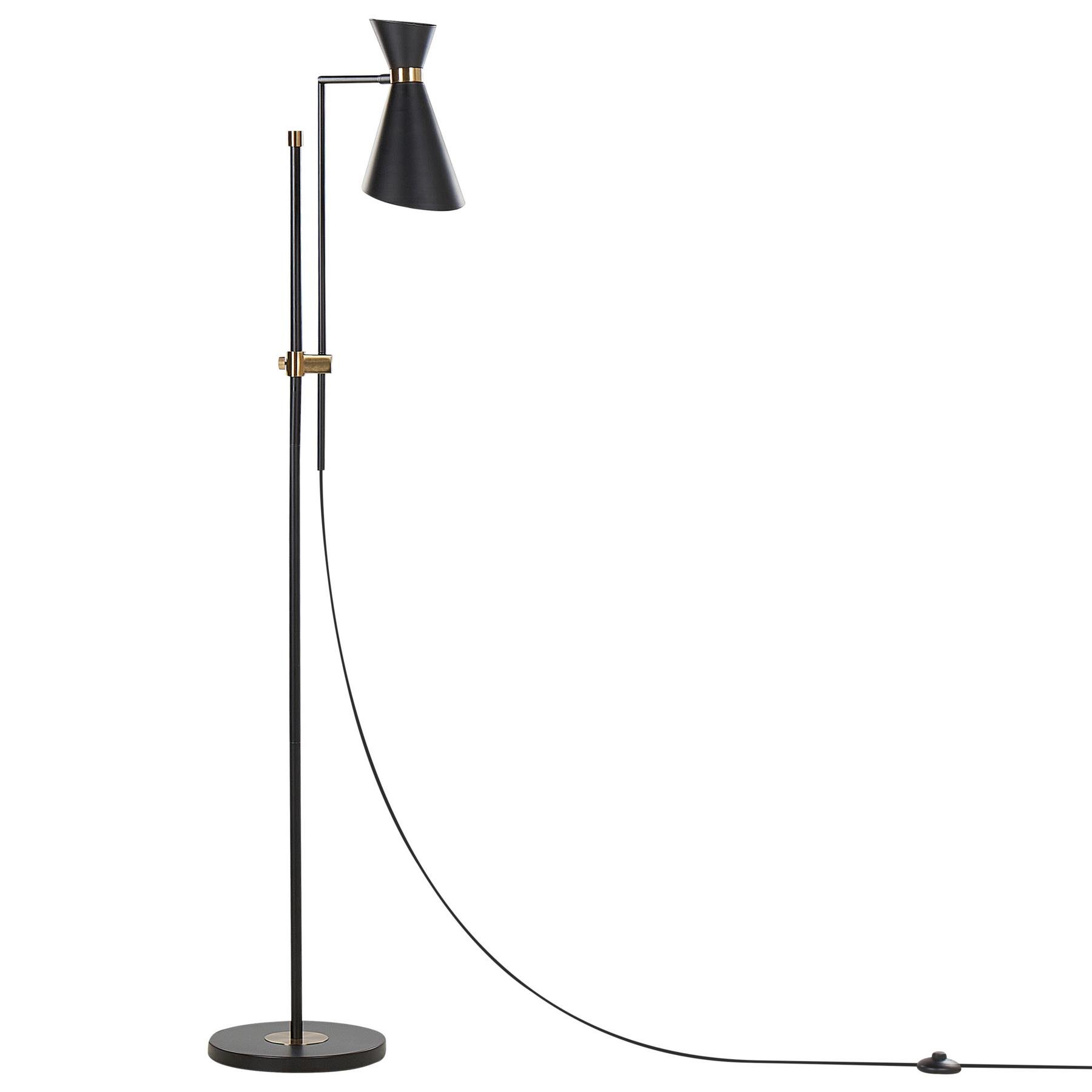 Beliani - MELAWI - Vloerlamp - Zwart - Ijzer