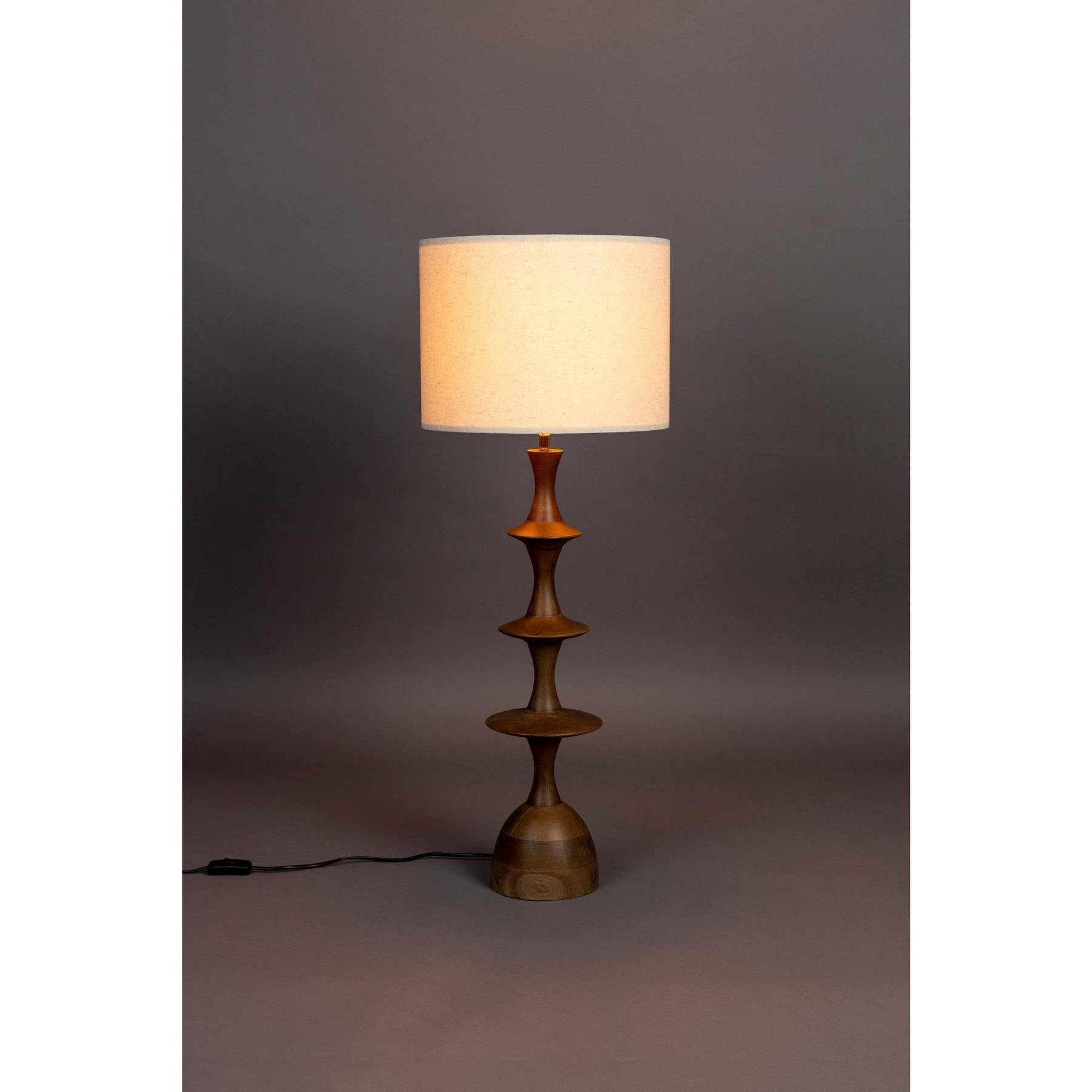 Dutchbone Cath Tafellamp Hout Bruin