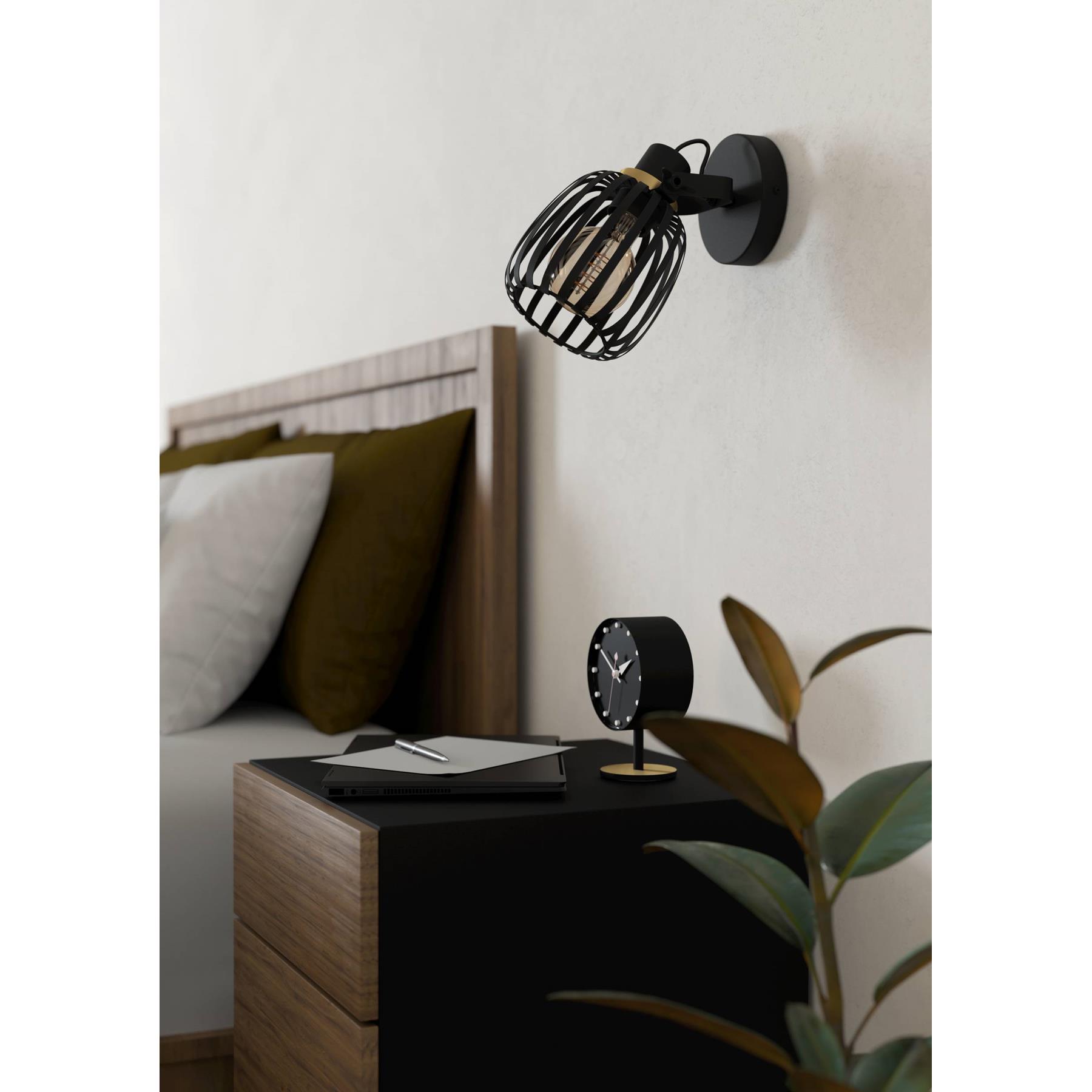 EGLO Girona Spot - E27 - 19 cm - Zwart - Staal