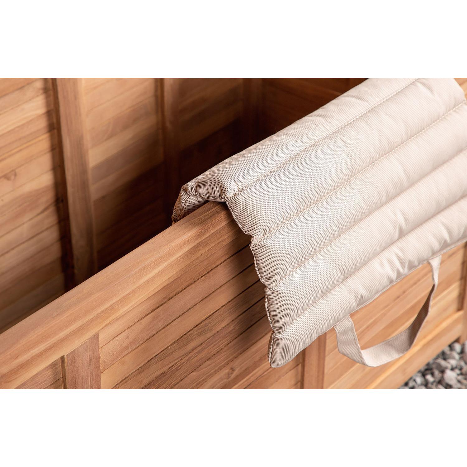 Rebellenclub Halon Kussen Opbergbox - 130 x 50cm - Naturel Hout