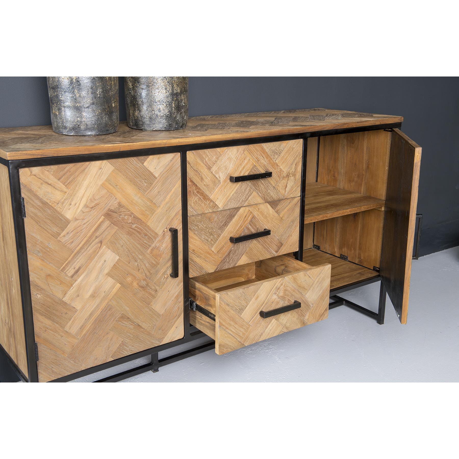 Livingfurn - Dressoir Accent 180cm - Teakhout