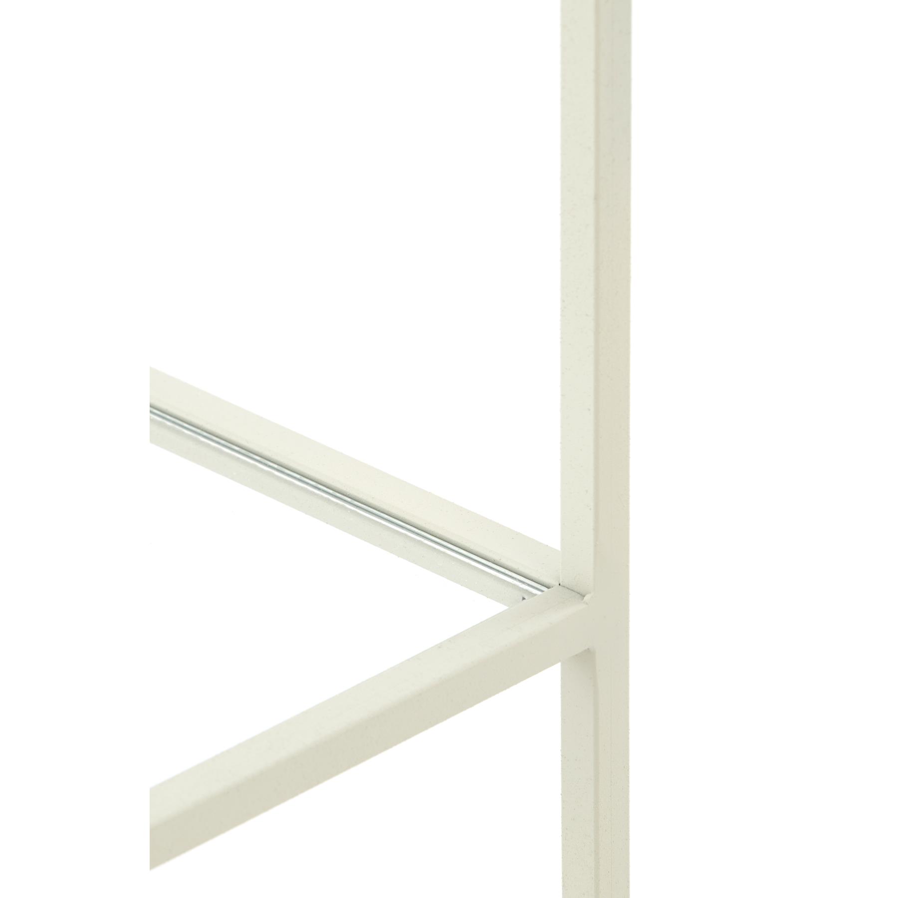 Light&living Kast open 100x34x214 cm AINO glas helder+crème