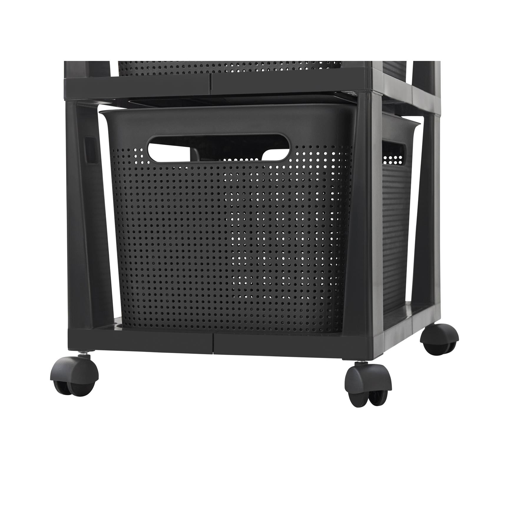 Rotho Brisen Ladekast 3 x 16L met wieltjes - antraciet