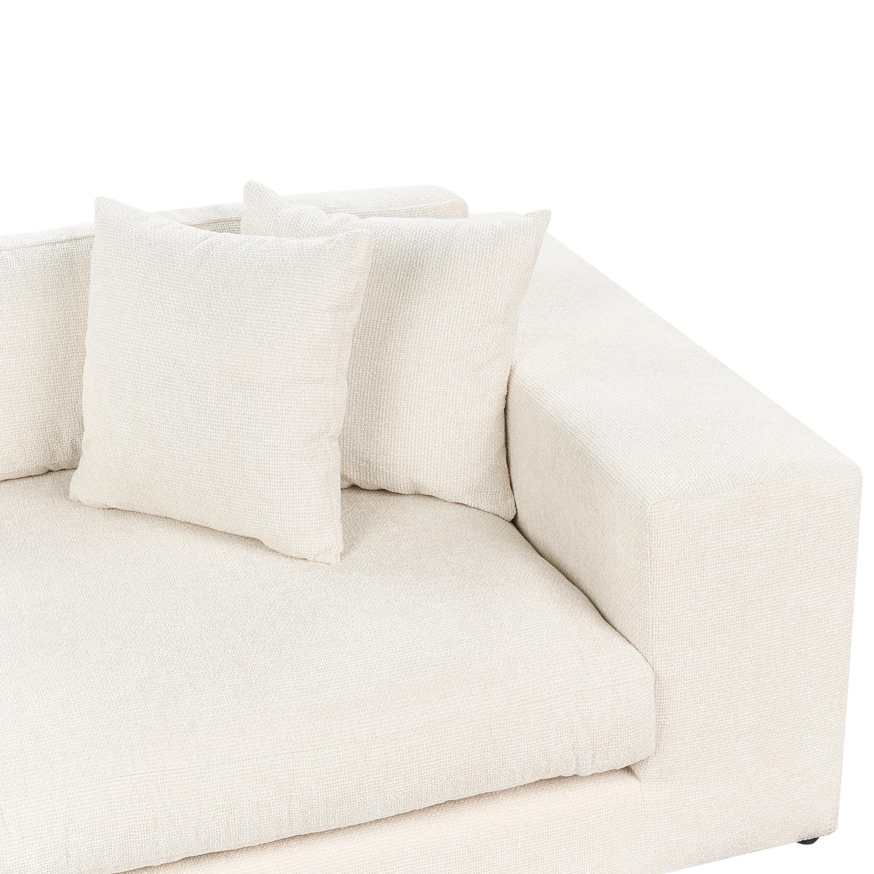 Beliani - GLORVIKA II - Driezitsbank - Wit - Polyester