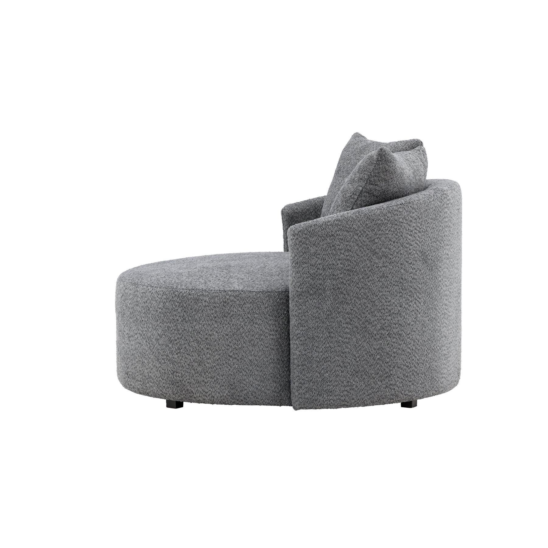 Rebellenclub Vaian Loungefauteuil XL - Grijs