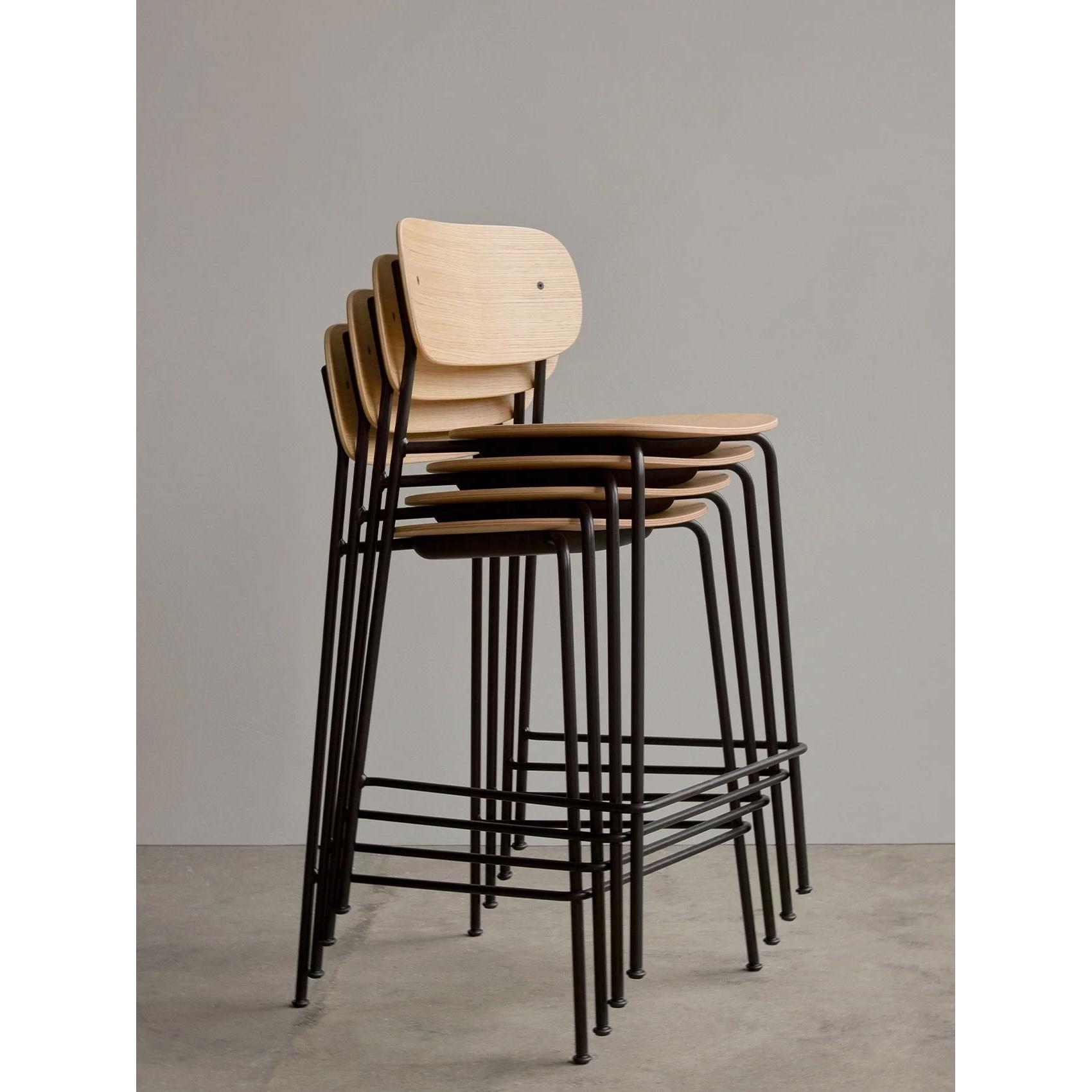 Audo Copenhagen Co Counter barkruk H94,5 zwart essen