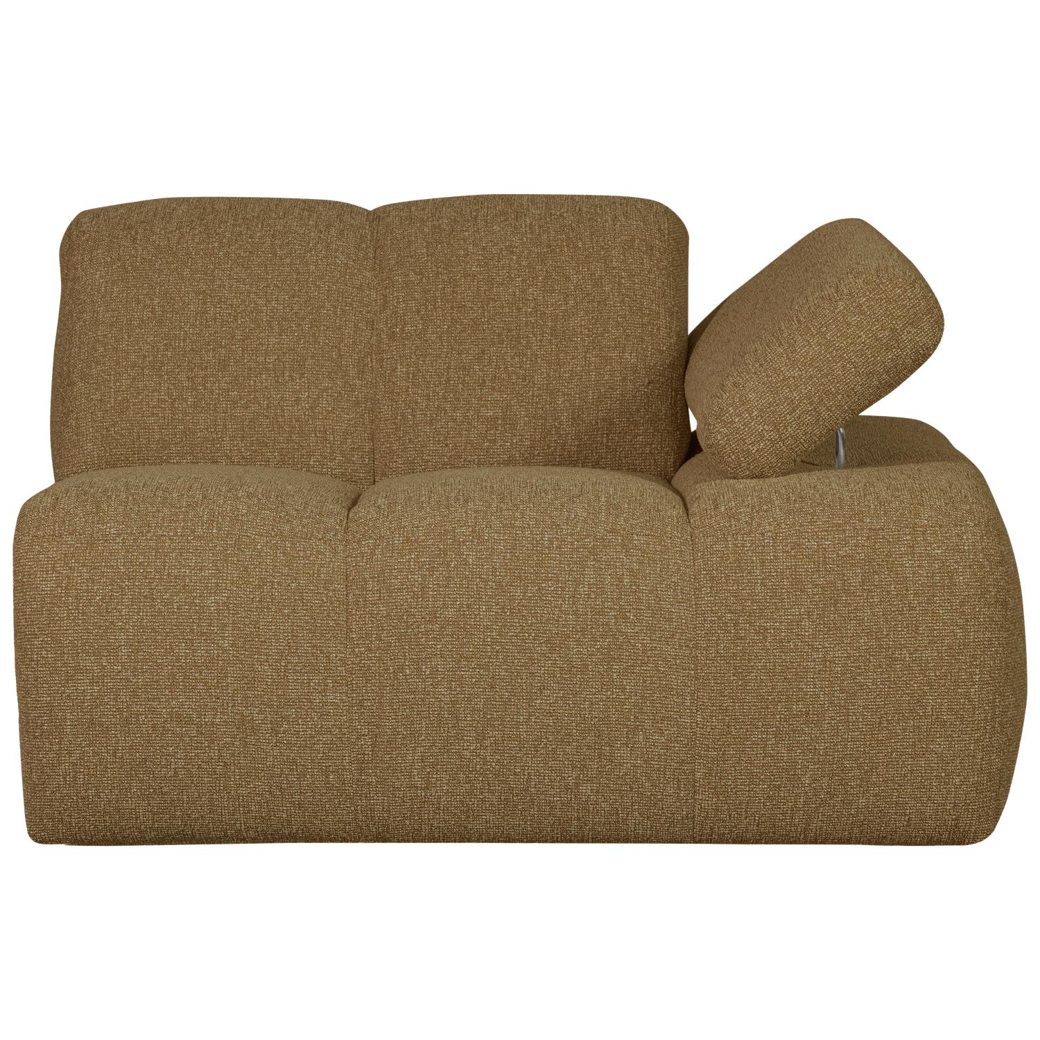 WOOOD Mojo 1-Zits Bank Met Arm Rechts - Bouclé - Beige - 74x120x97