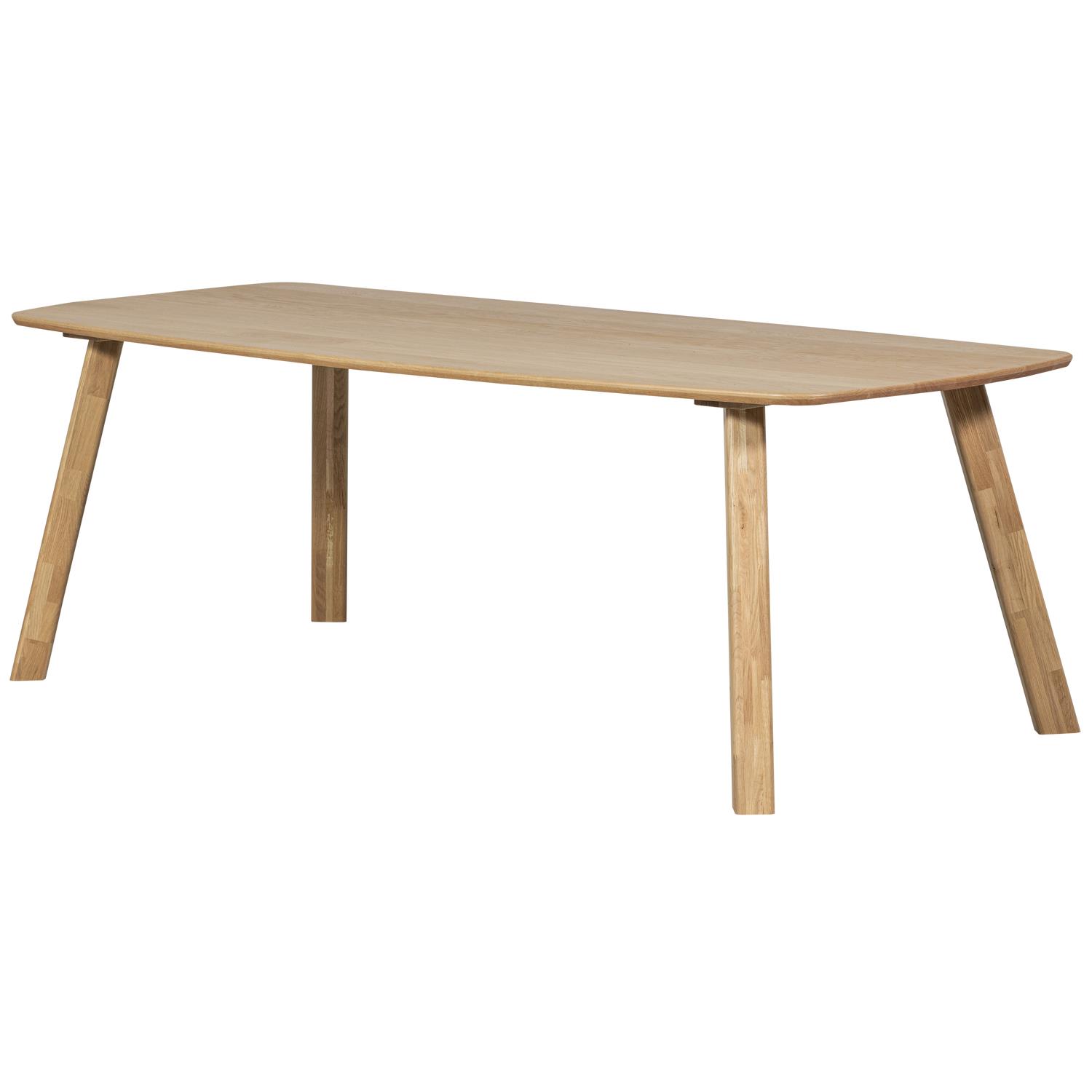 WOOOD Tablo Eettafel Deens Ovaal 220x100 - Eiken - Transparant